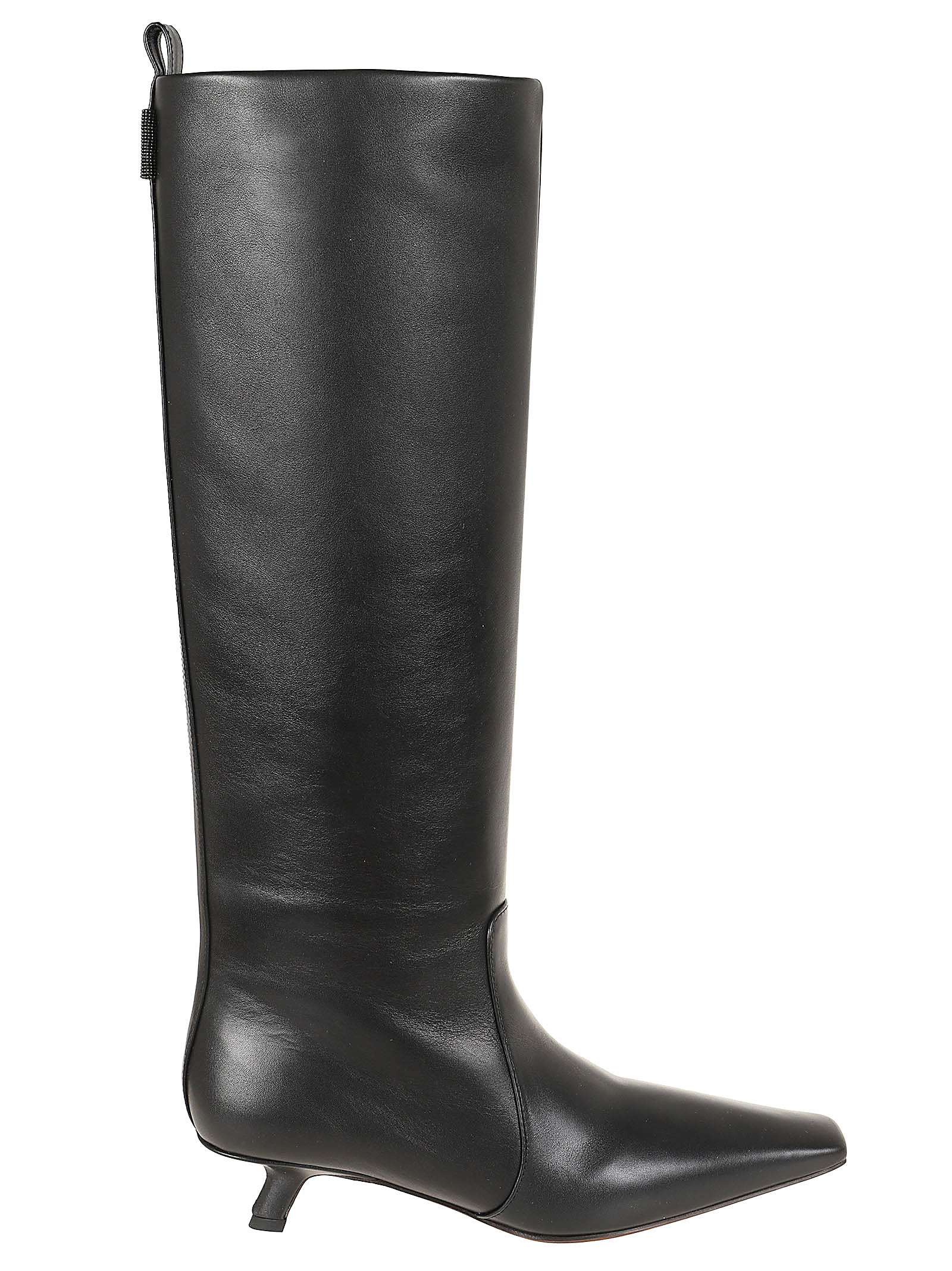 Shop Brunello Cucinelli Pair Of Boots With Heels In Nero