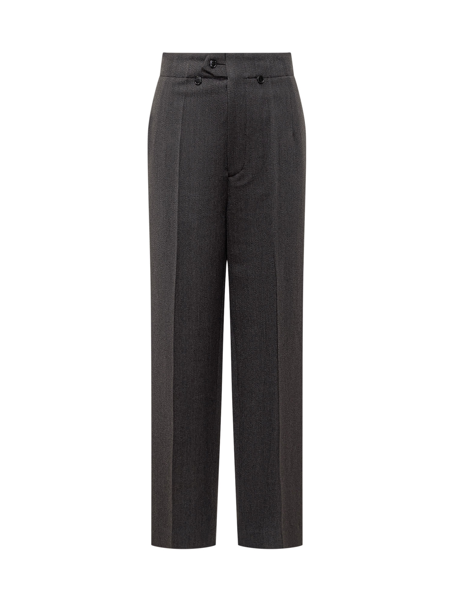 Shop Victoria Beckham Trousers In Charcoal