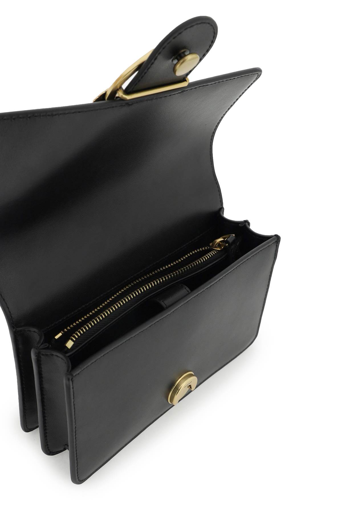 Pinko Love One Mini Shoulder Bag In Black