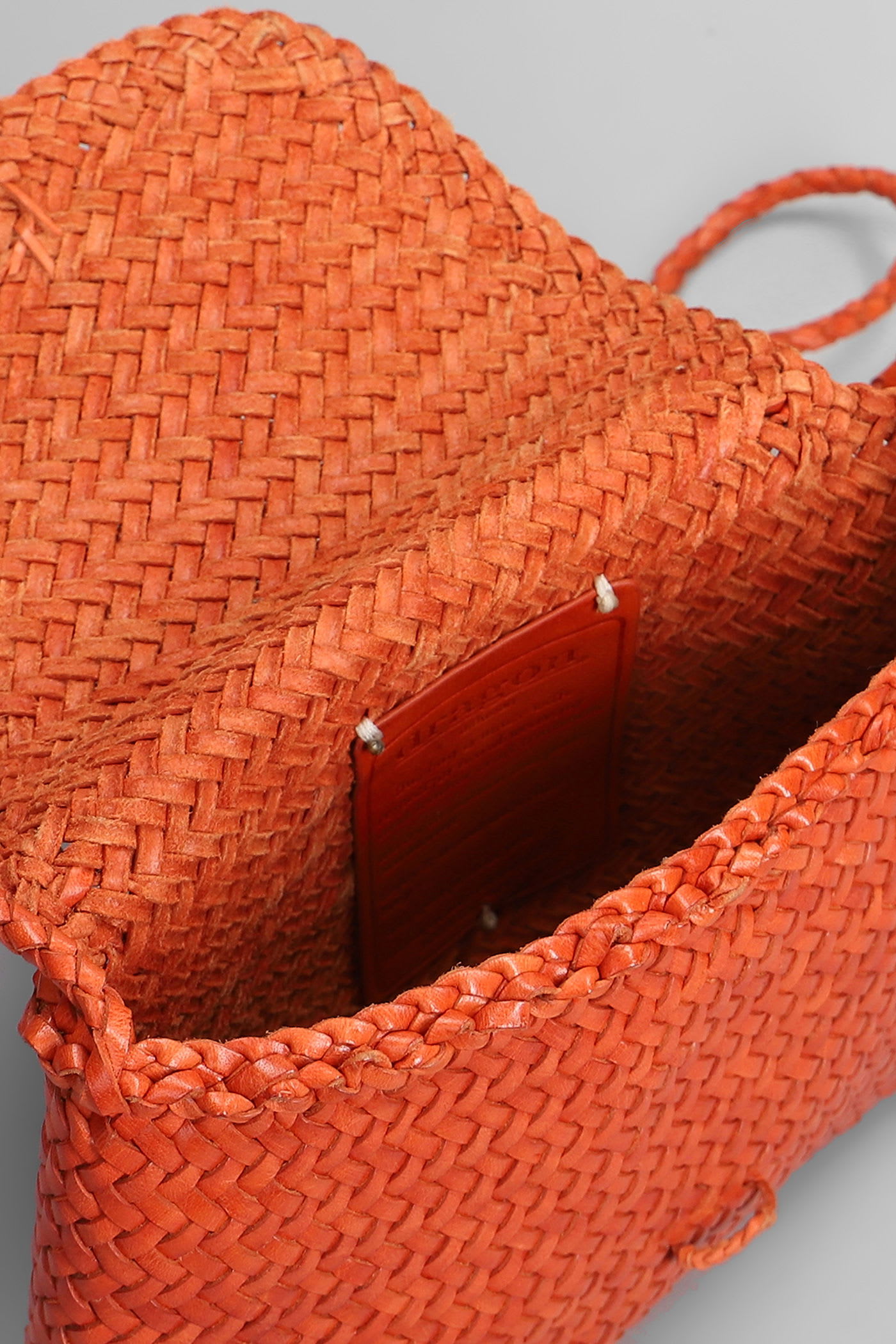 Dragon Diffusion Mini City Bag Shoulder Bag In Orange Leather In Orange