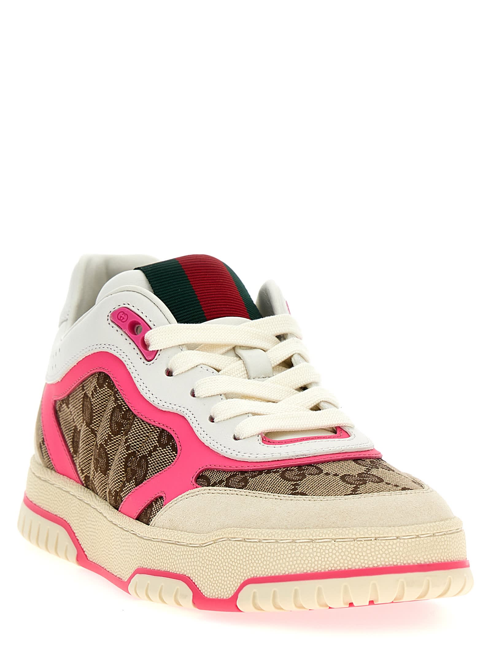 Shop Gucci Re-web Sneakers In Multicolor