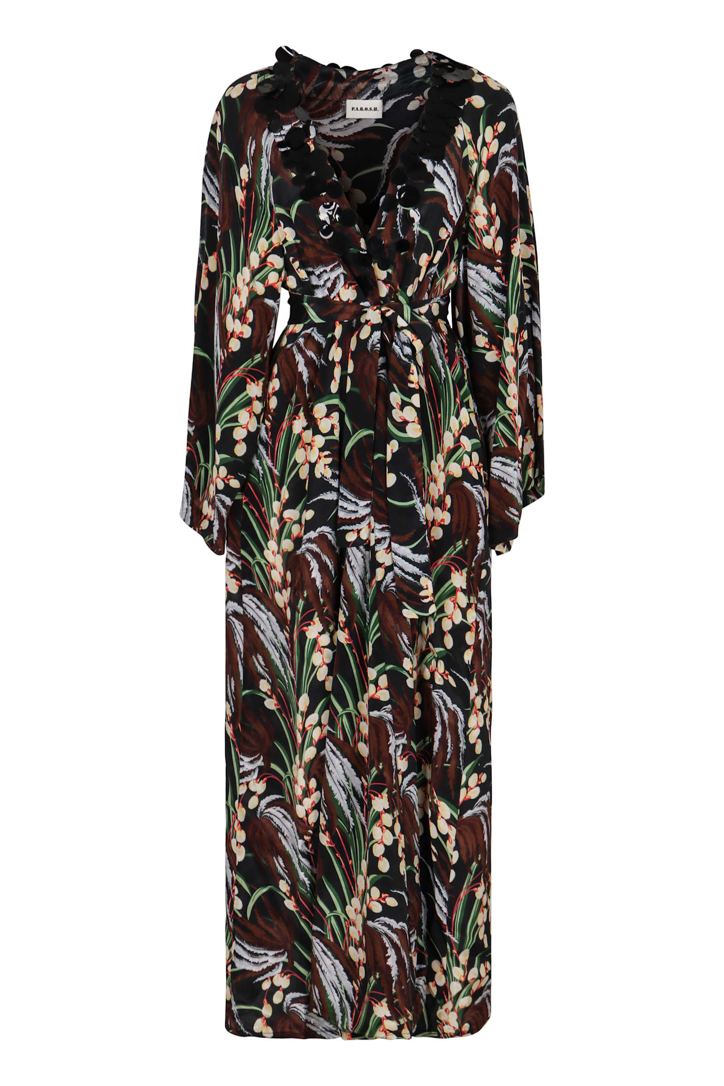 Parosh Printed Crepe Dress