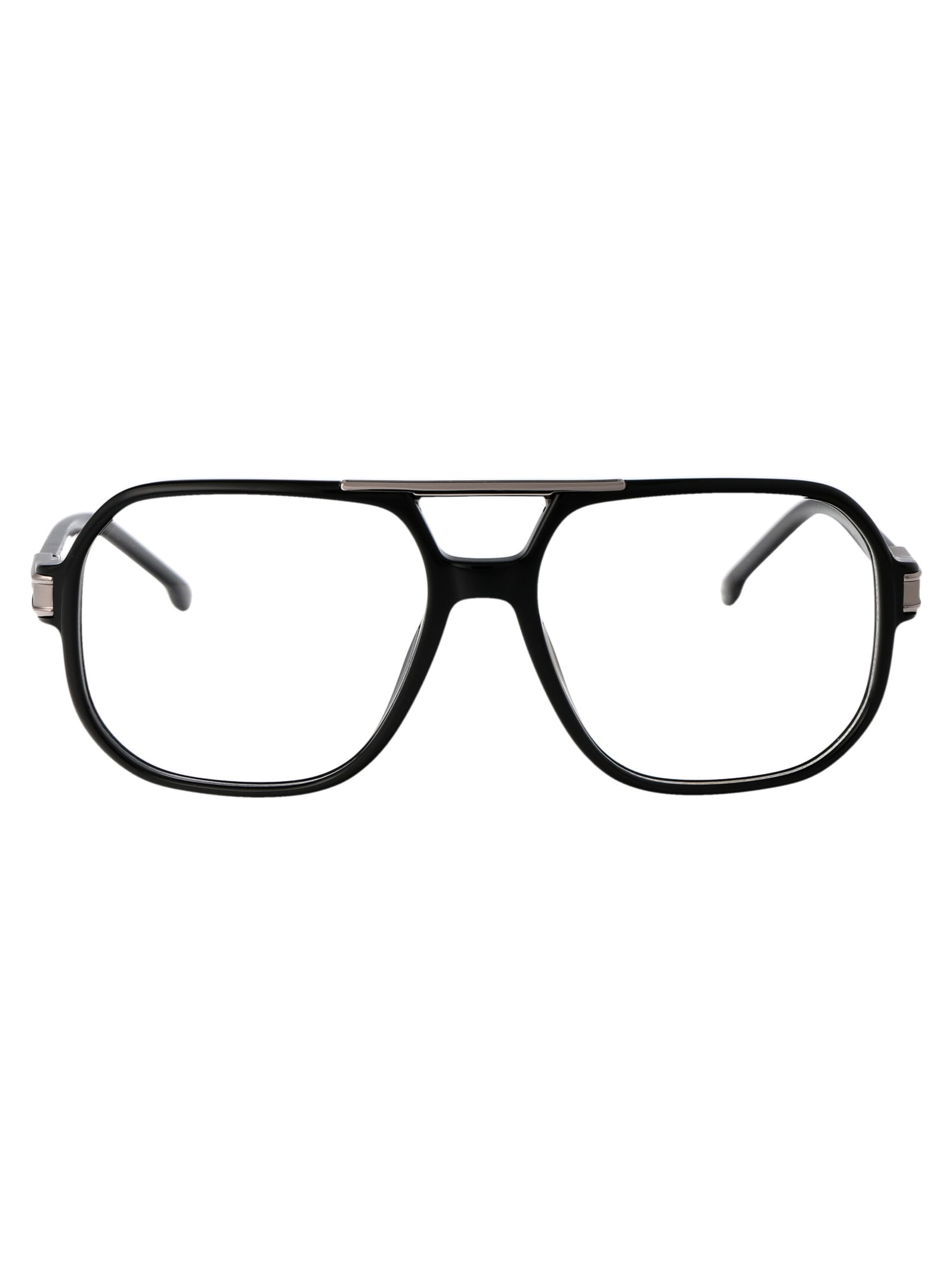 Carrera Logo Plaque Pilot-frame Glasses In Black