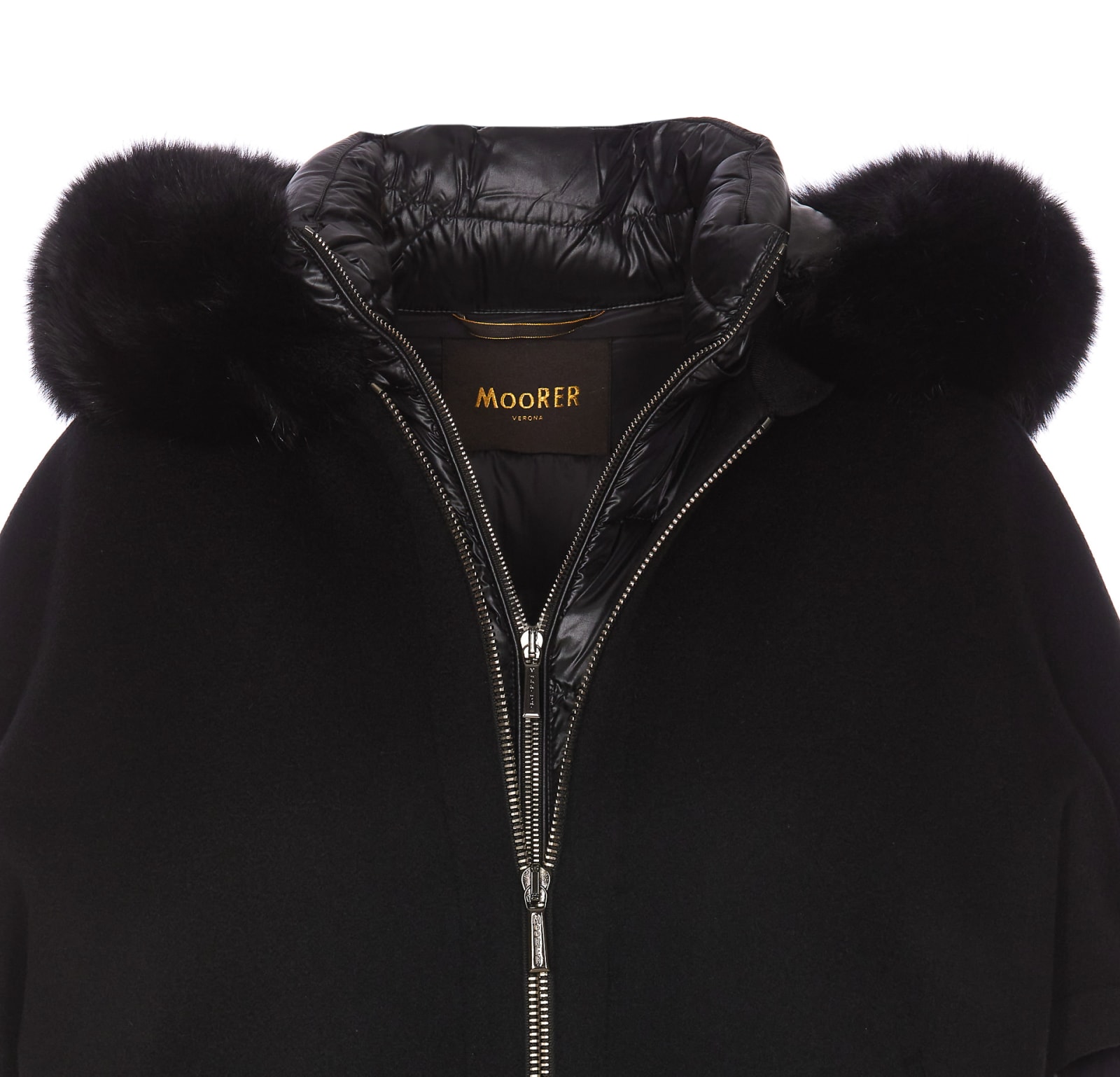 Shop Moorer Pegaso Down Jacket In Black