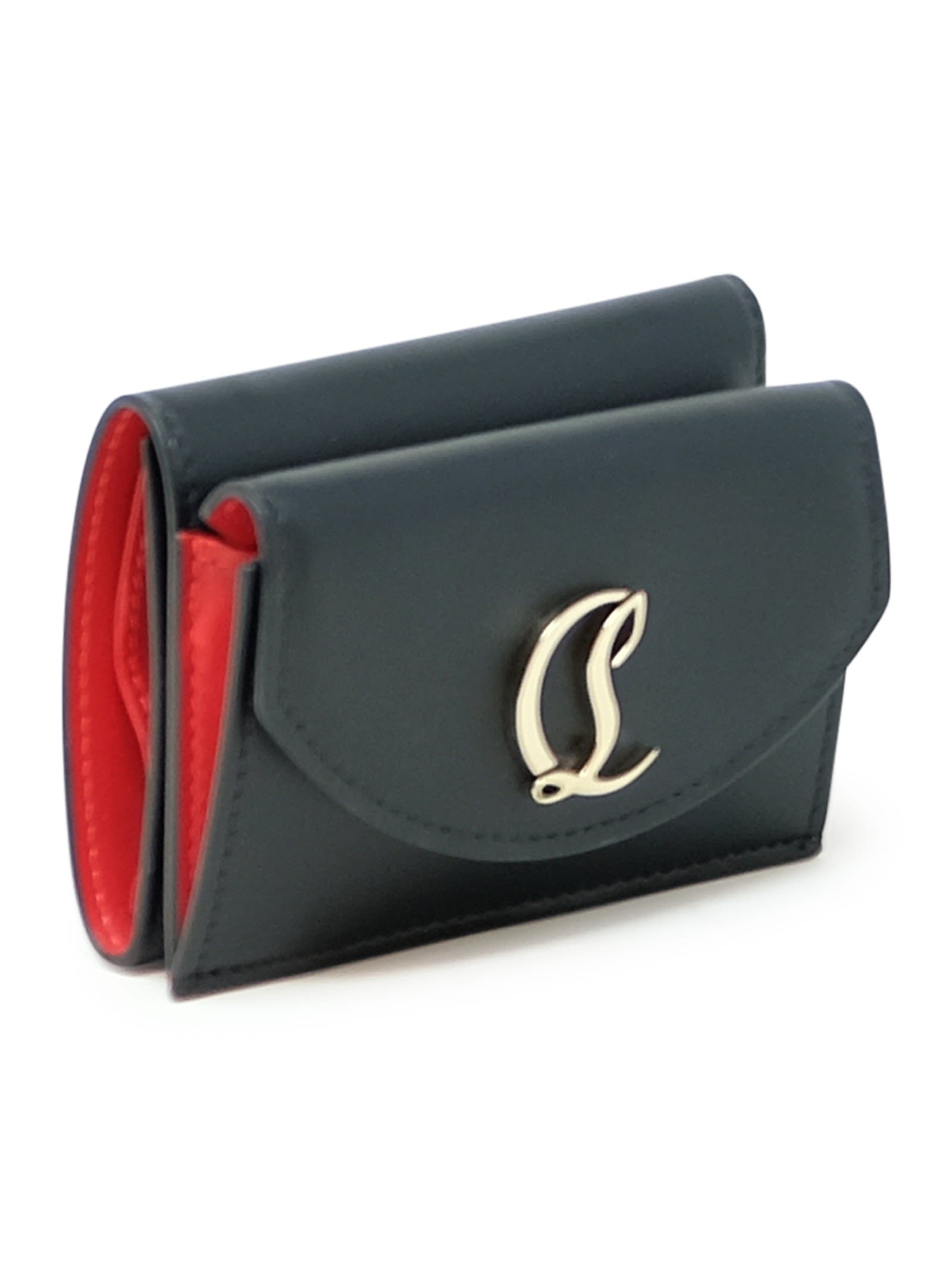 Christian Louboutin Loubi54 Wallet In Black