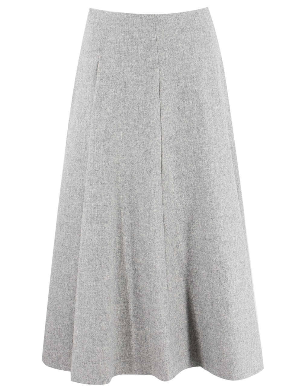 Shop Brunello Cucinelli Skirt In Grigio Chiaro