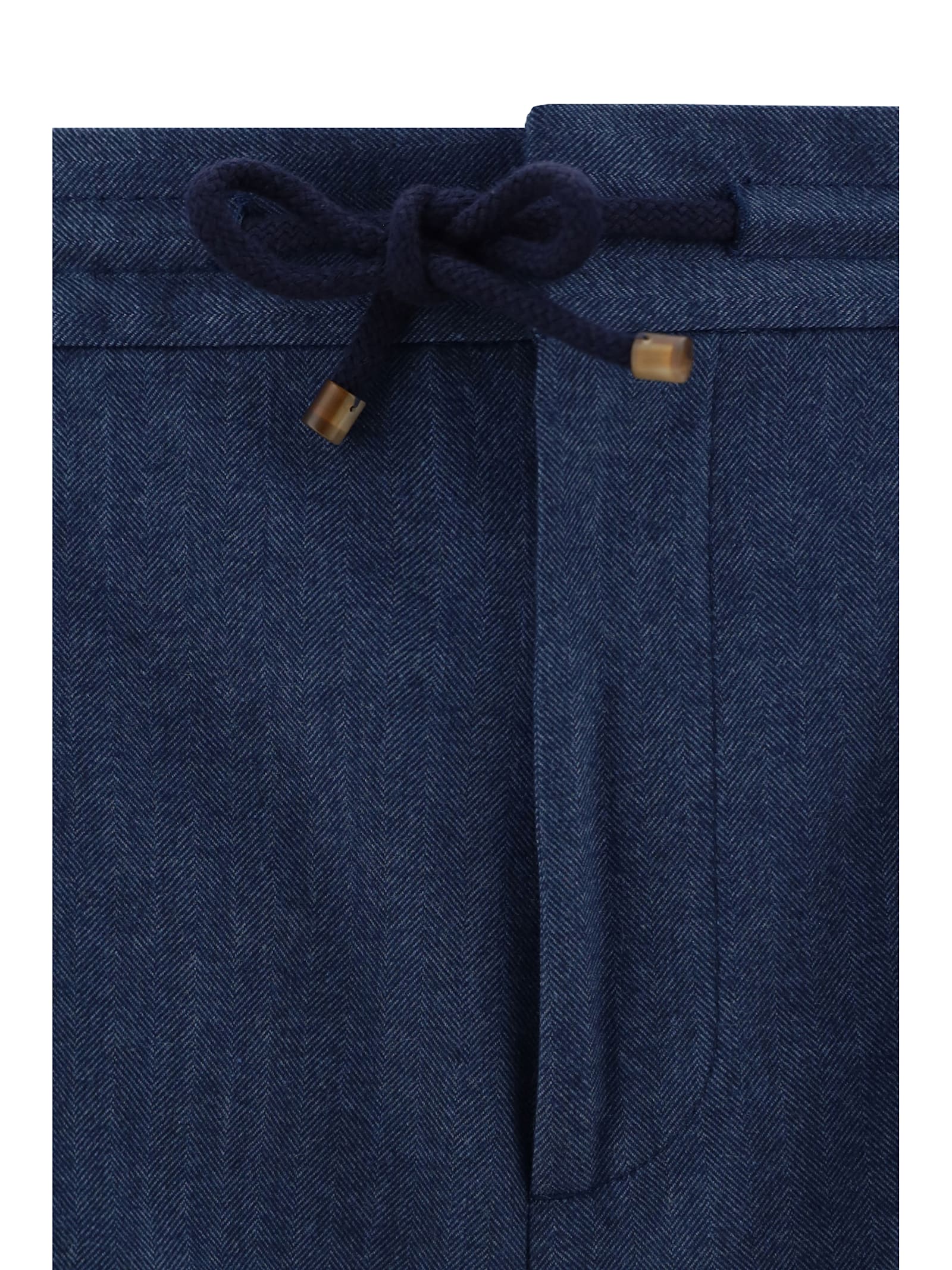 Shop Brunello Cucinelli Pants In Blu Colorato