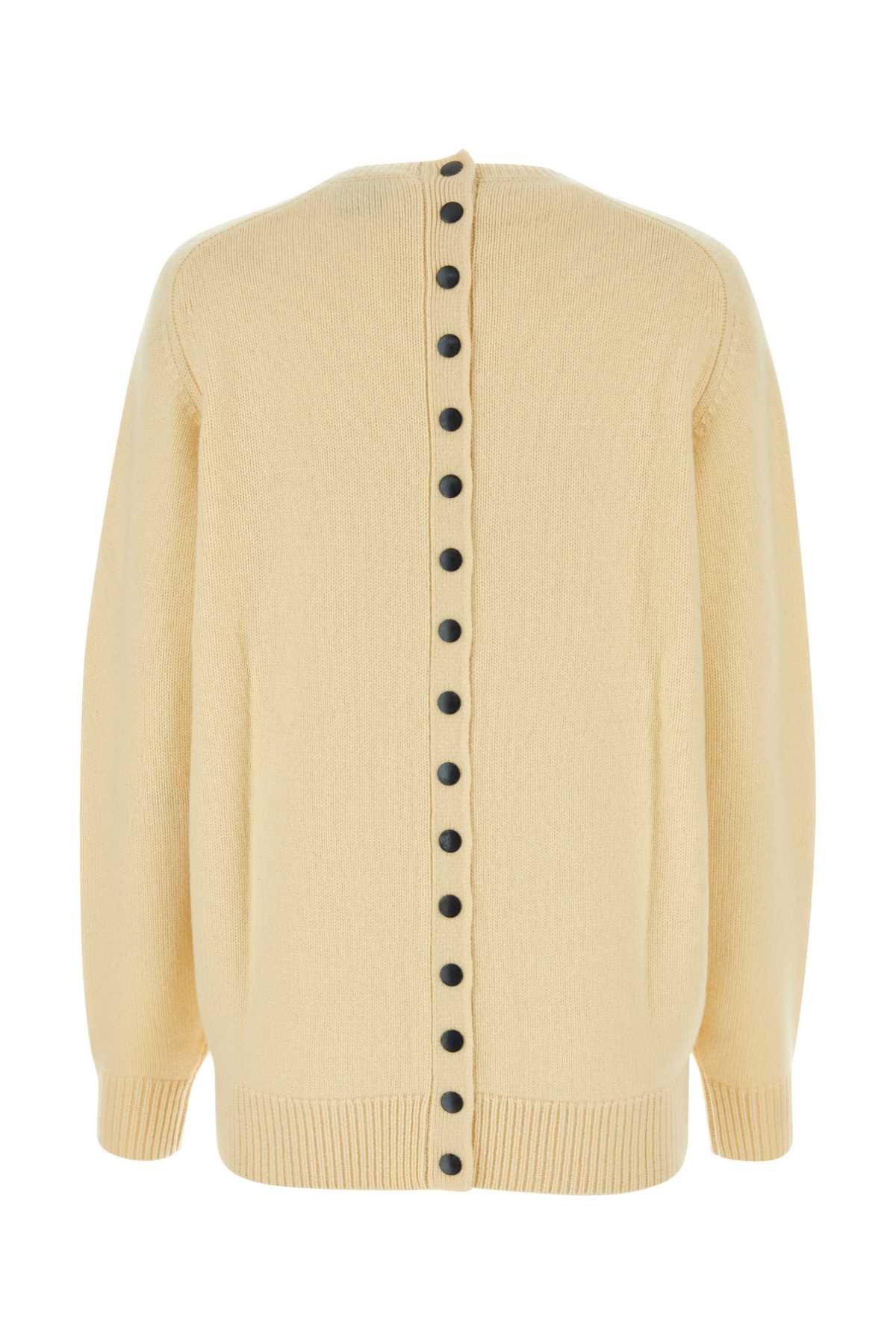 Isabel Marant Yellow Wool Blend Lison Oversize Sweater In Pollen