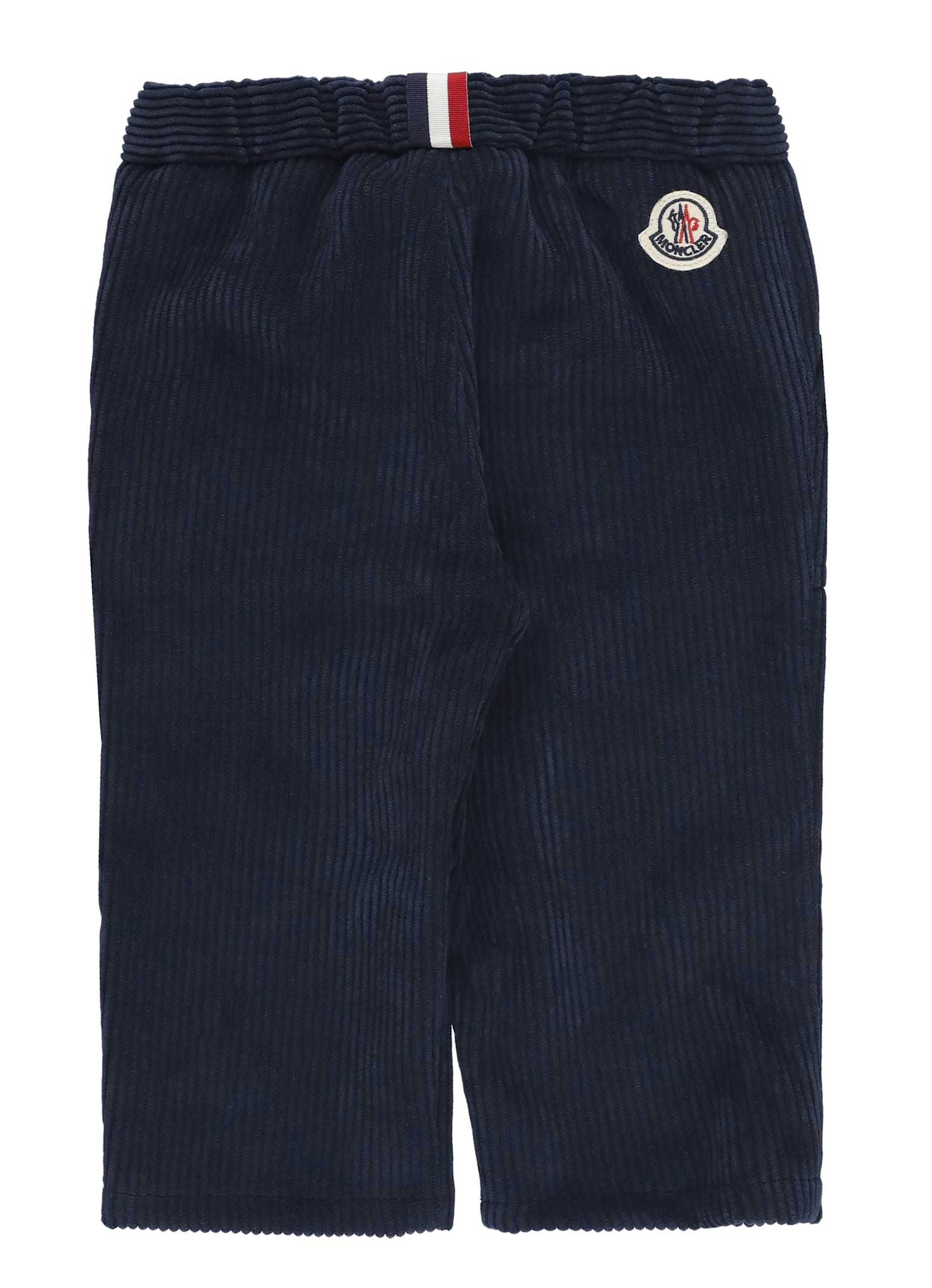 Moncler Corduroy Pants In Blue