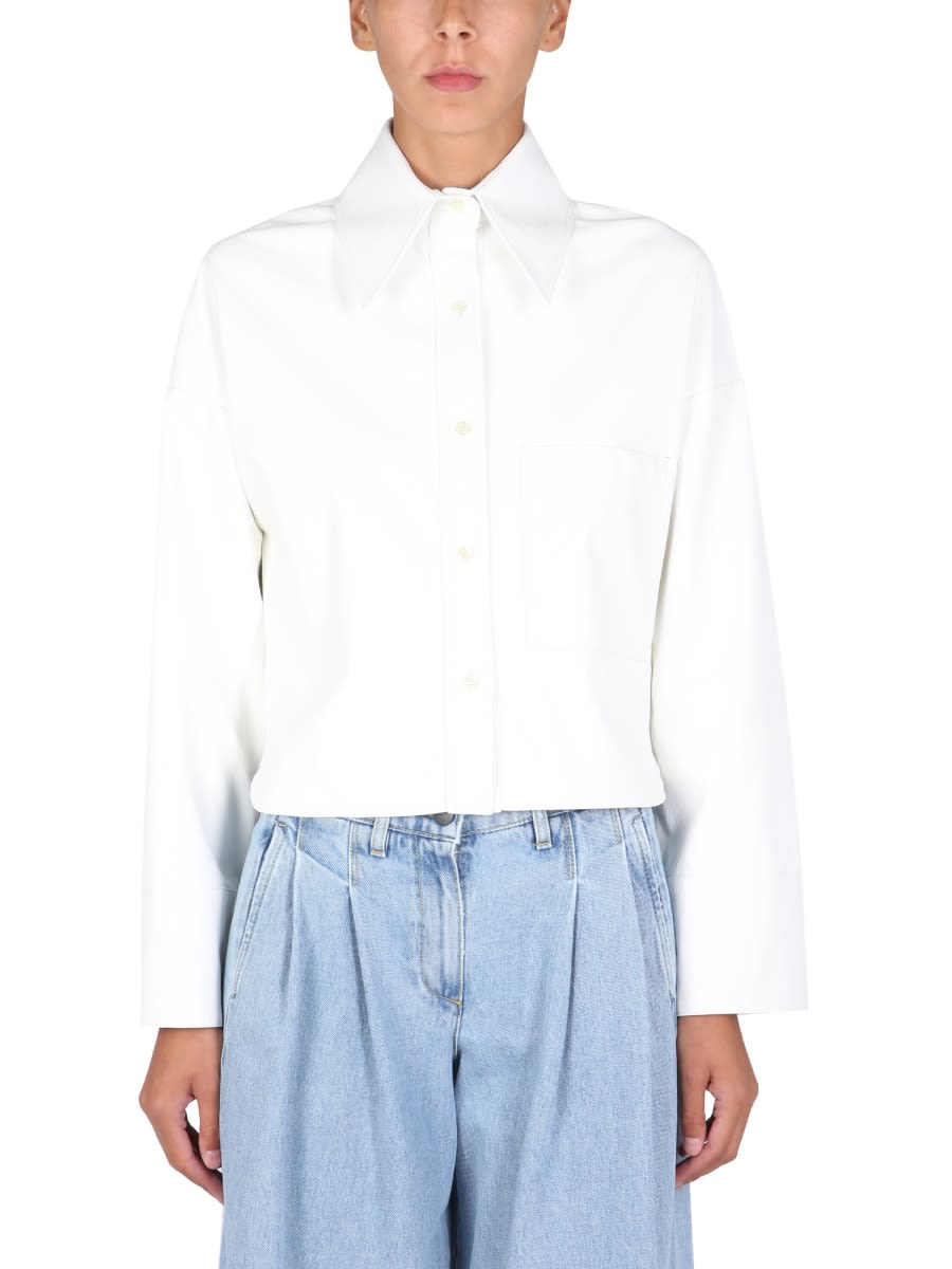 Shop Jejia Aly Baby Shirt Jacket In White
