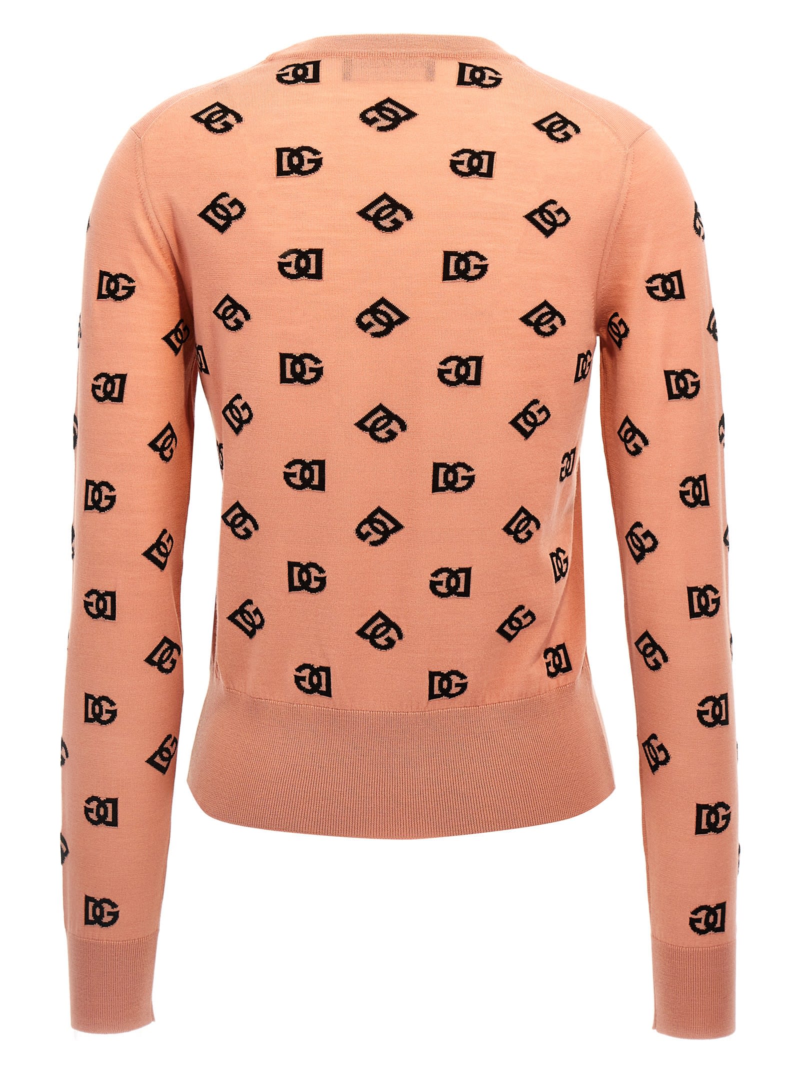 Dolce & Gabbana Logo Sweater Sweaters And Cardigans Pink In Pink
