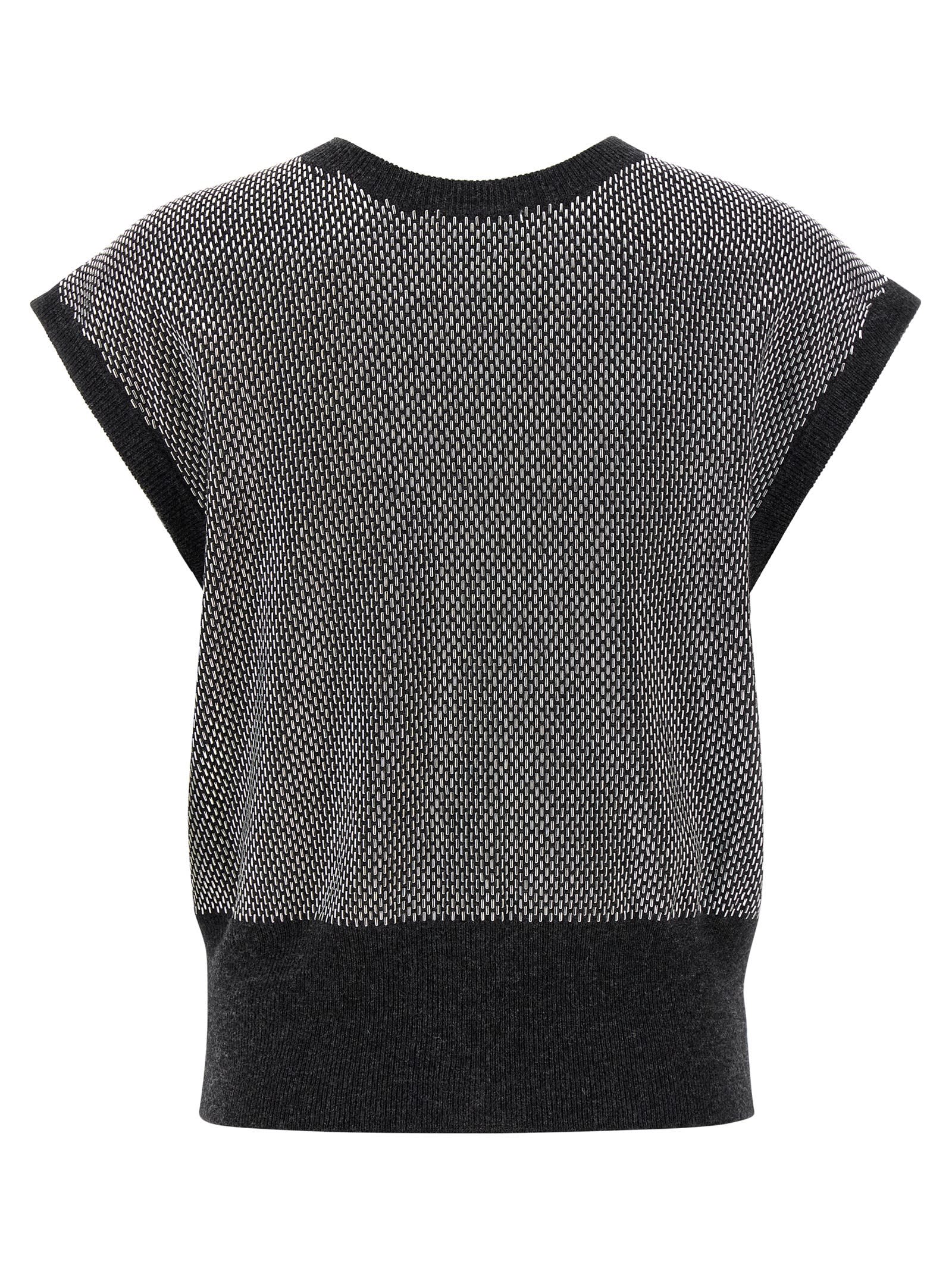 Haikure Kirby Gilet Gray In Gray