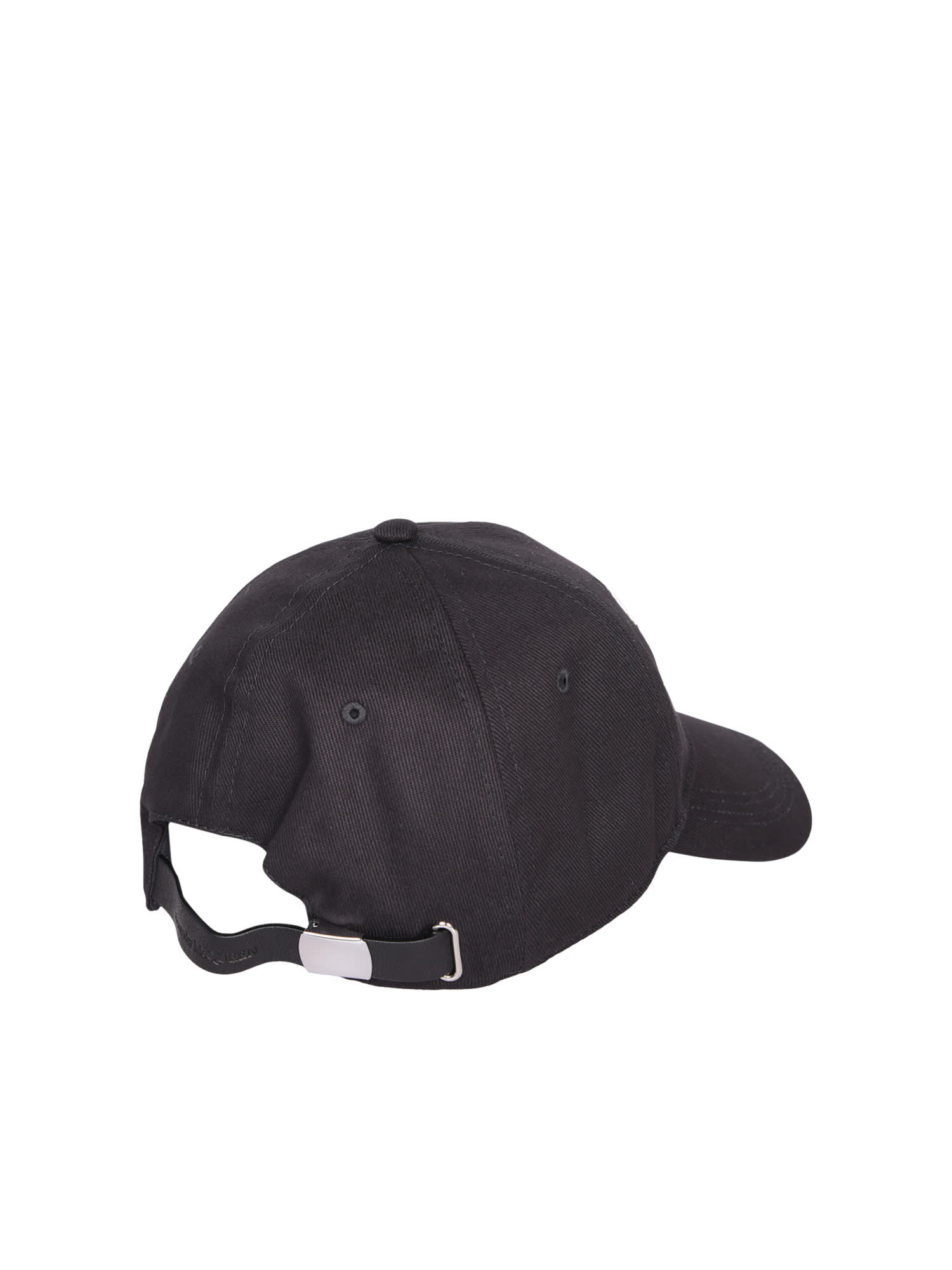 Shop Alexander Mcqueen Embroidered-motif Baseball Cap In Black