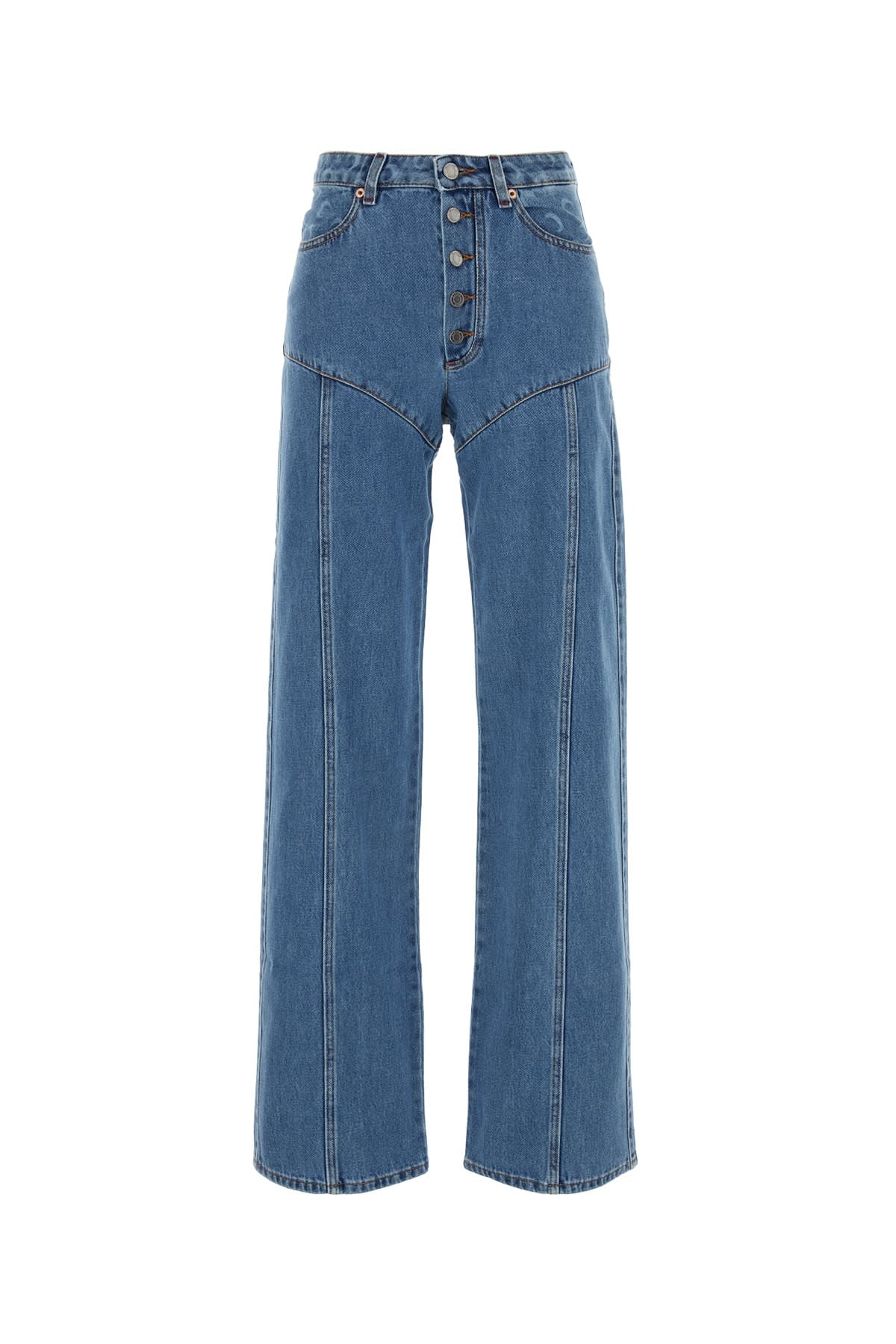 Moon Laser Denim Flare Jeans