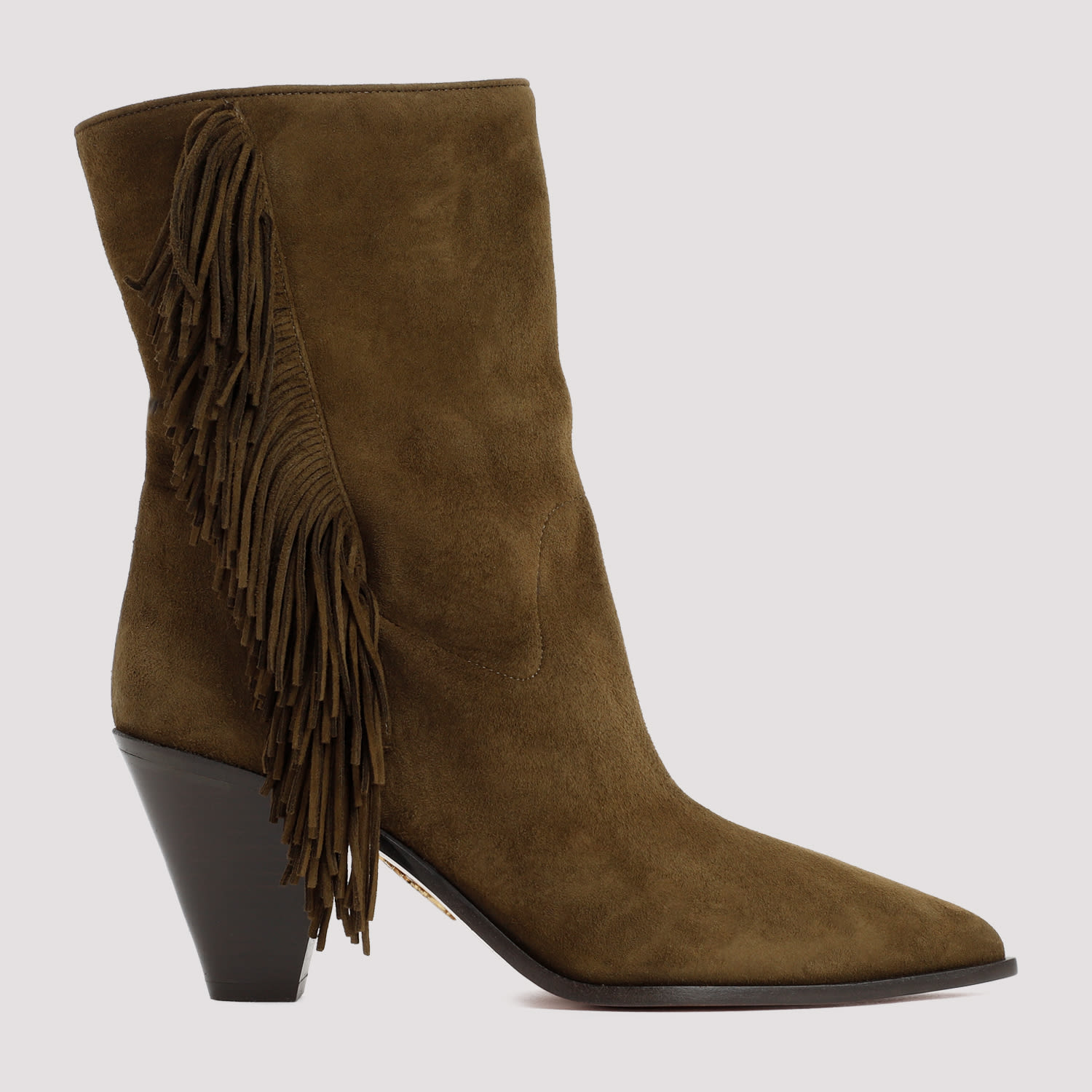 Shop Aquazzura Aquazzurra Marfa 70 Boots In Moss Green