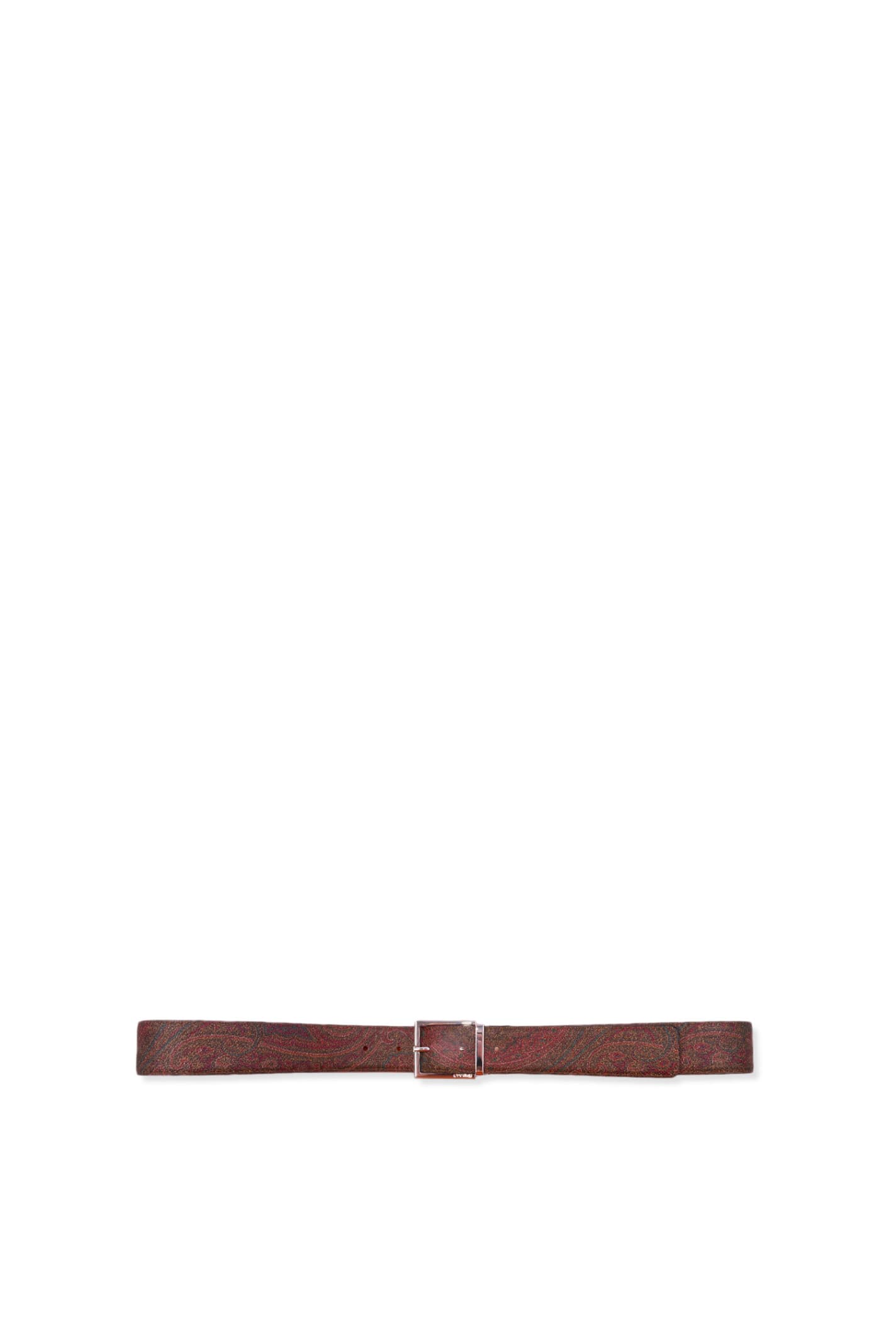 Etro Reversible Paisley Leather Belt