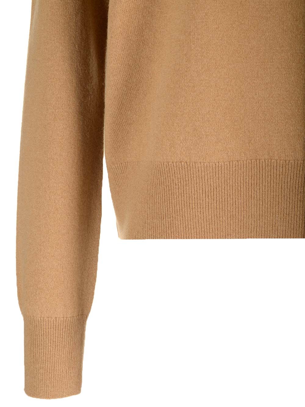 Shop Dries Van Noten Cashmere Knit Sweater In Beige