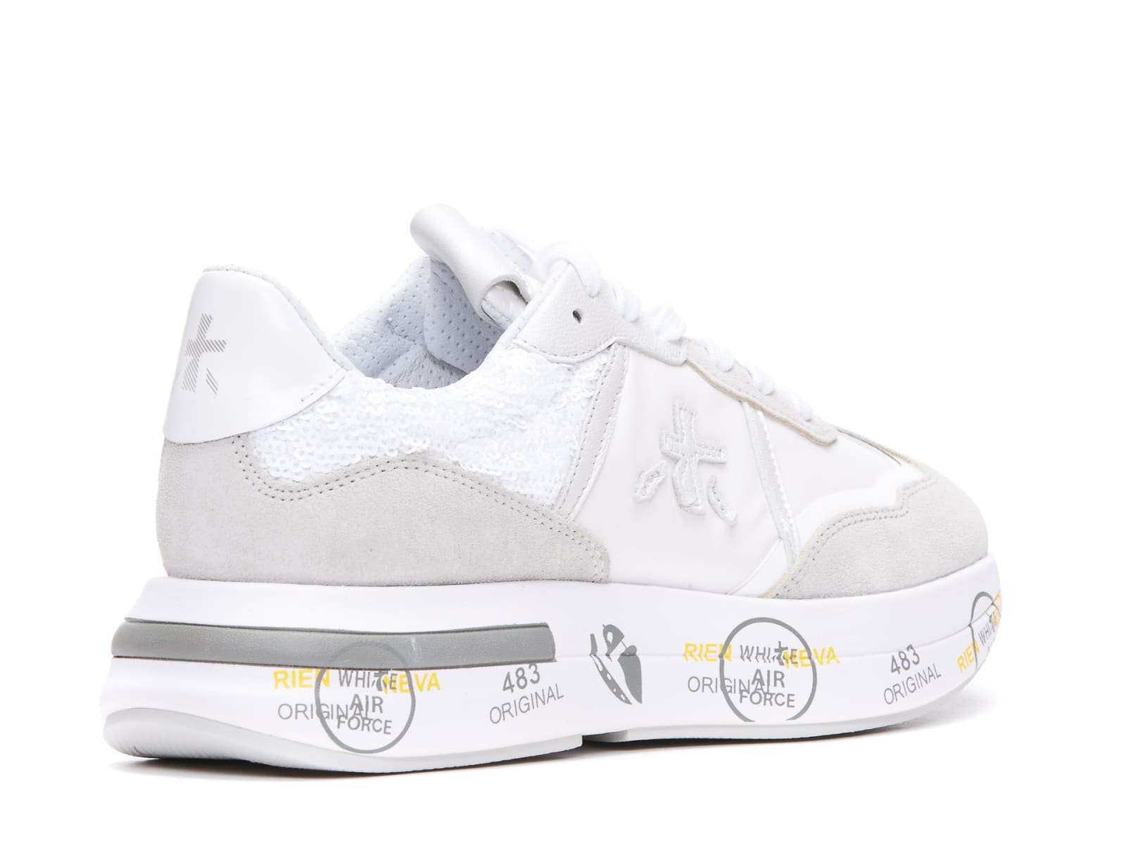 Shop Premiata Cassie Sneakers In Bianco