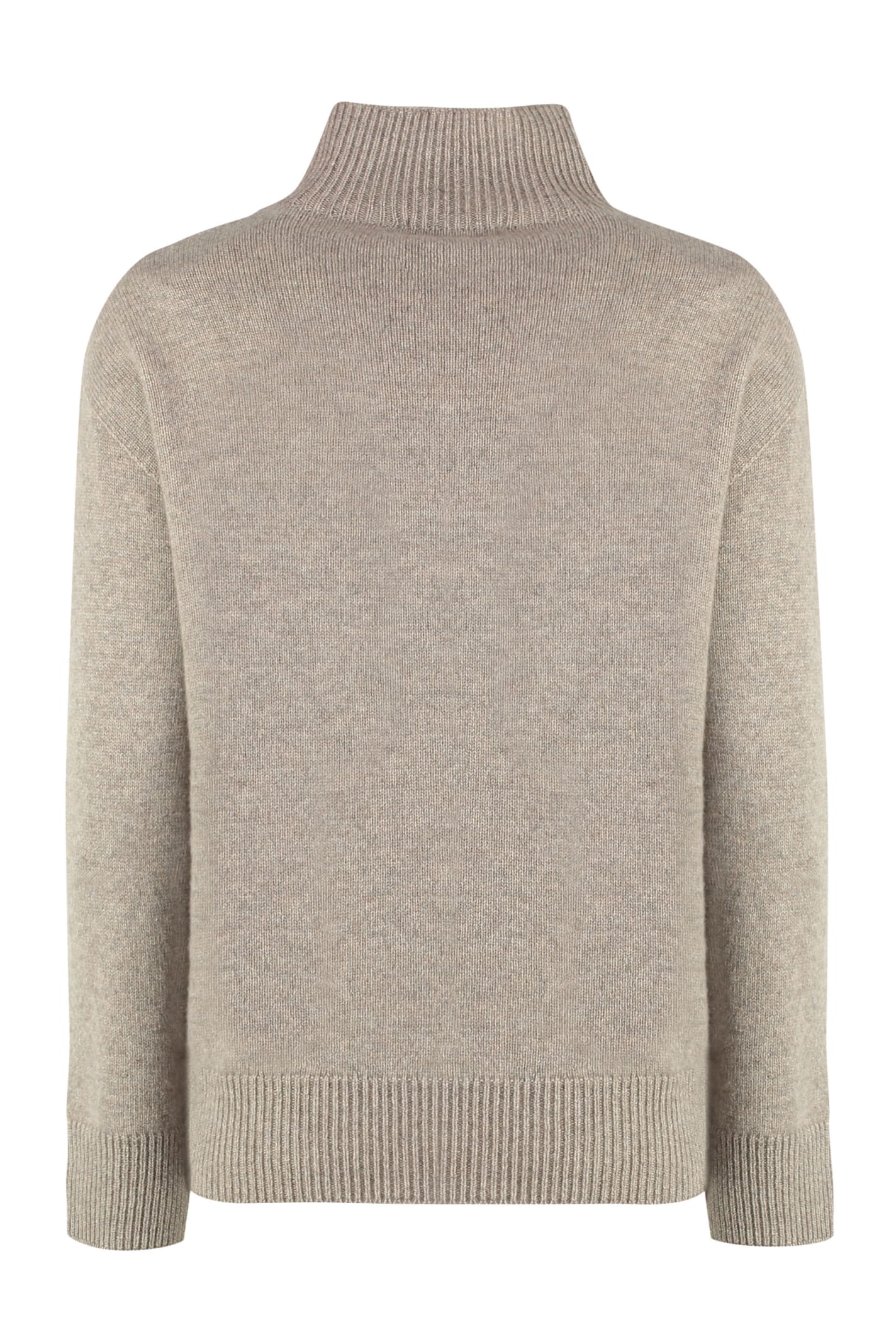 Shop 's Max Mara Quercia Cashmere Turtleneck Sweater In Beige