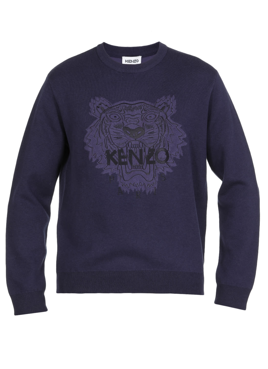 Kenzo Wool And Cotton Blend Logo Sweater