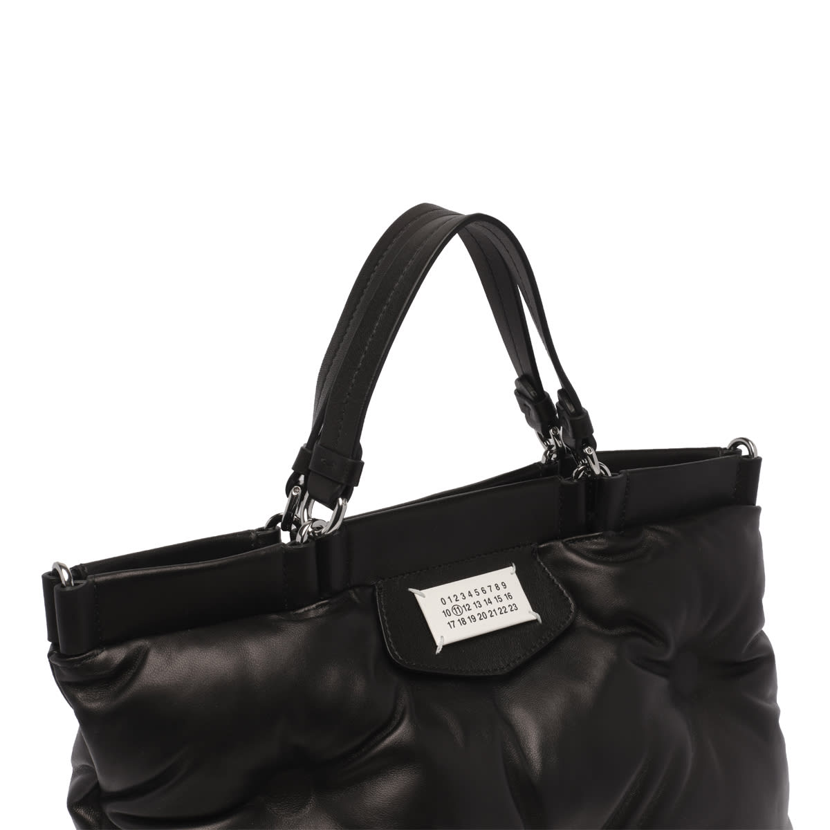 Shop Maison Margiela Medium Glam Slam Shopping Bag In Black