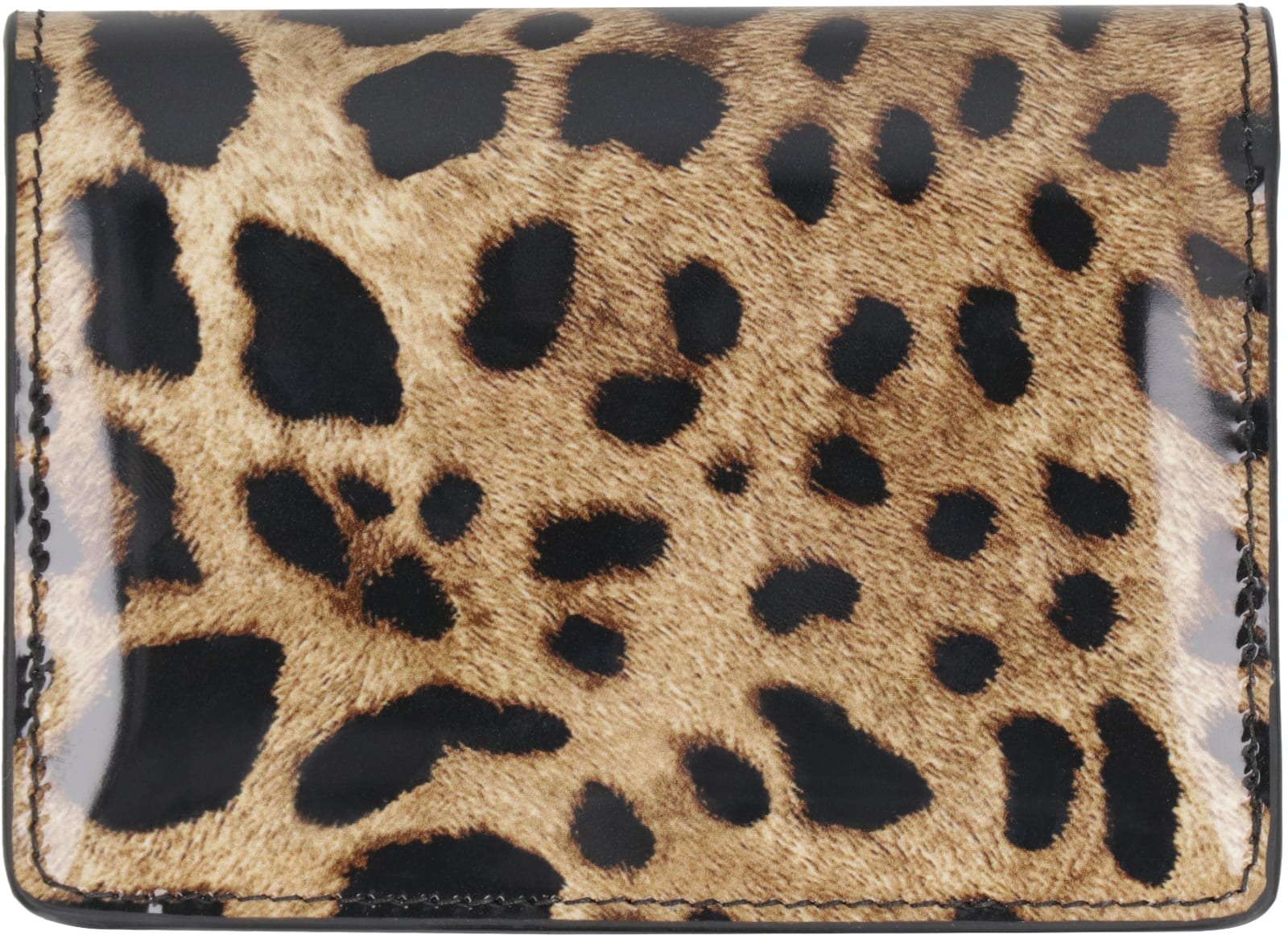 Shop Dolce & Gabbana Printed Leather Wallet
