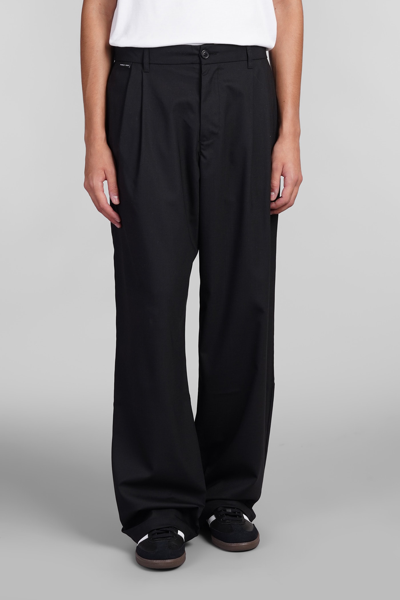 Shop Family First Milano Pants In Black Polyester