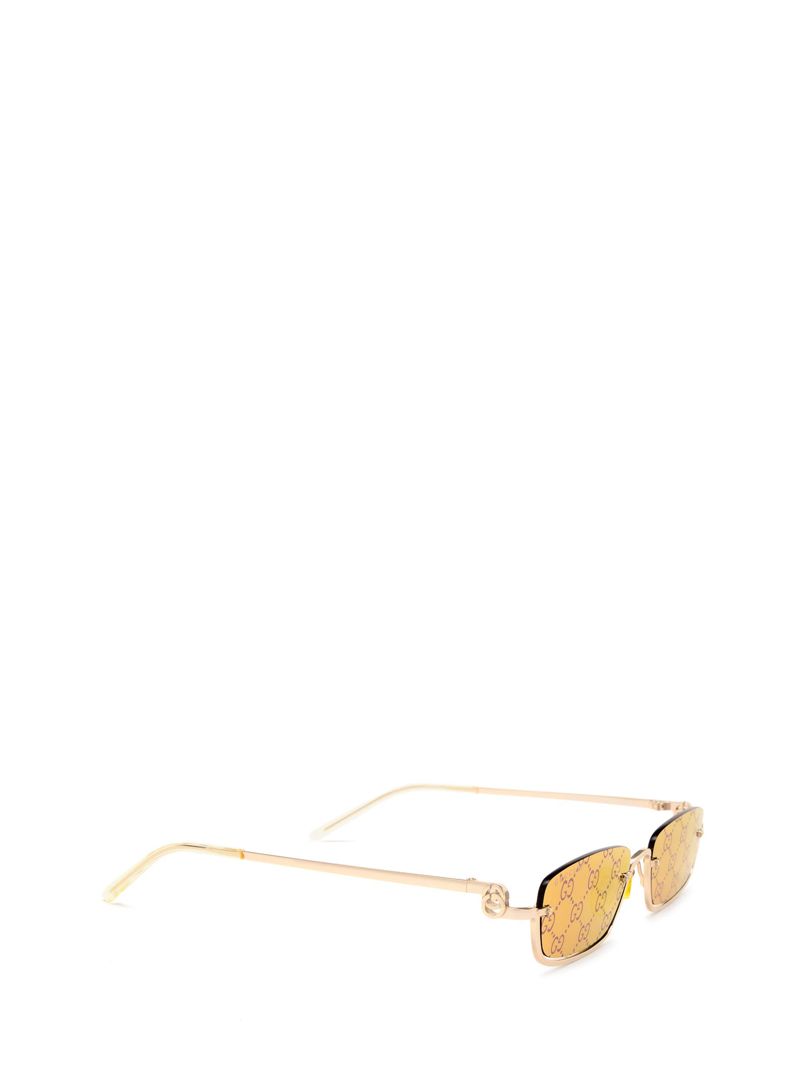 Shop Gucci Gg1278s Gold Sunglasses