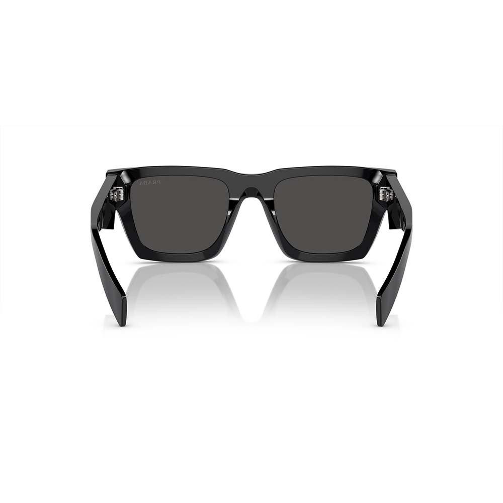 Prada Logo-arm Square-frame Sunglasses In Black