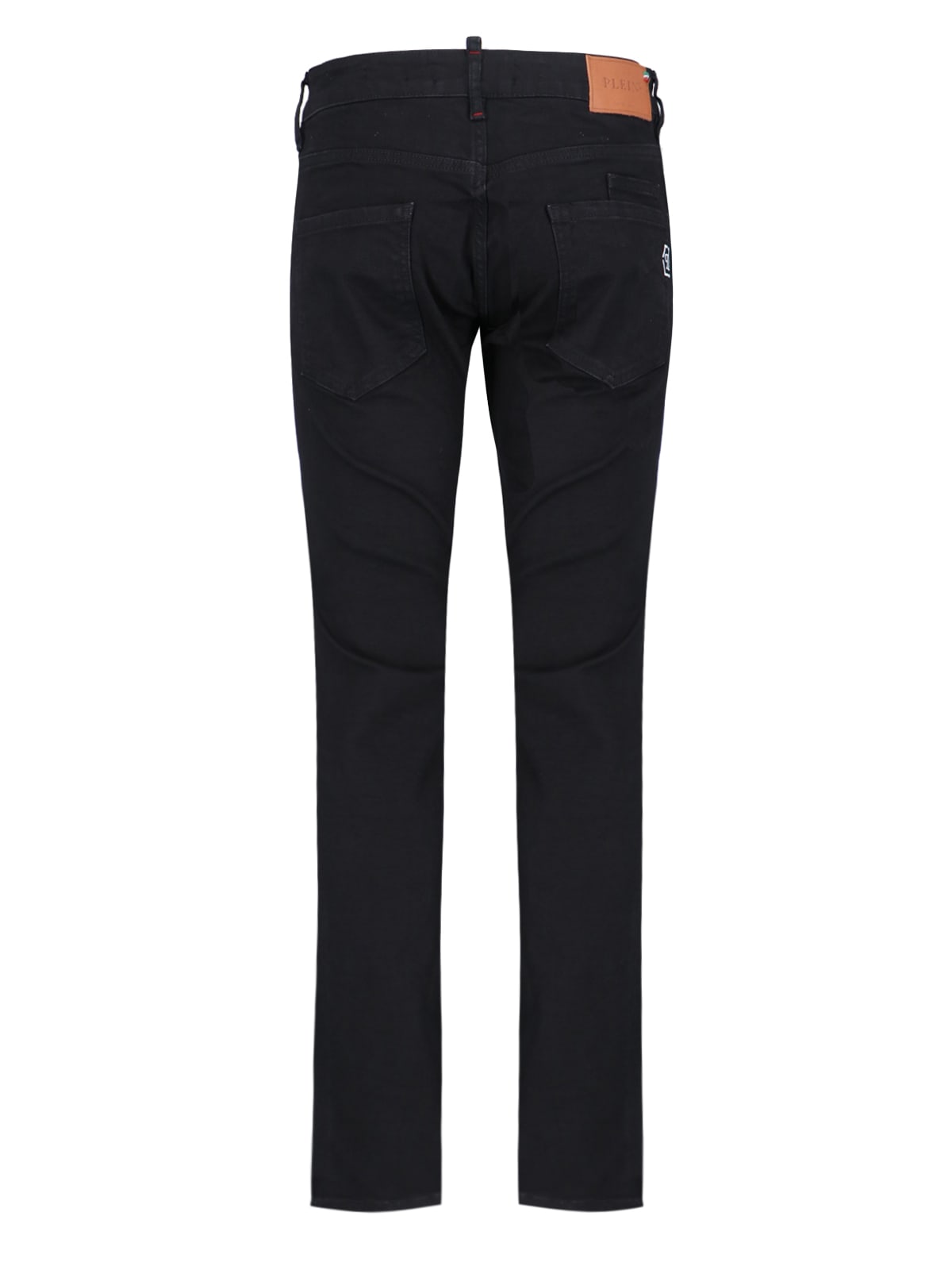 Shop Philipp Plein Slim Jeans In Black