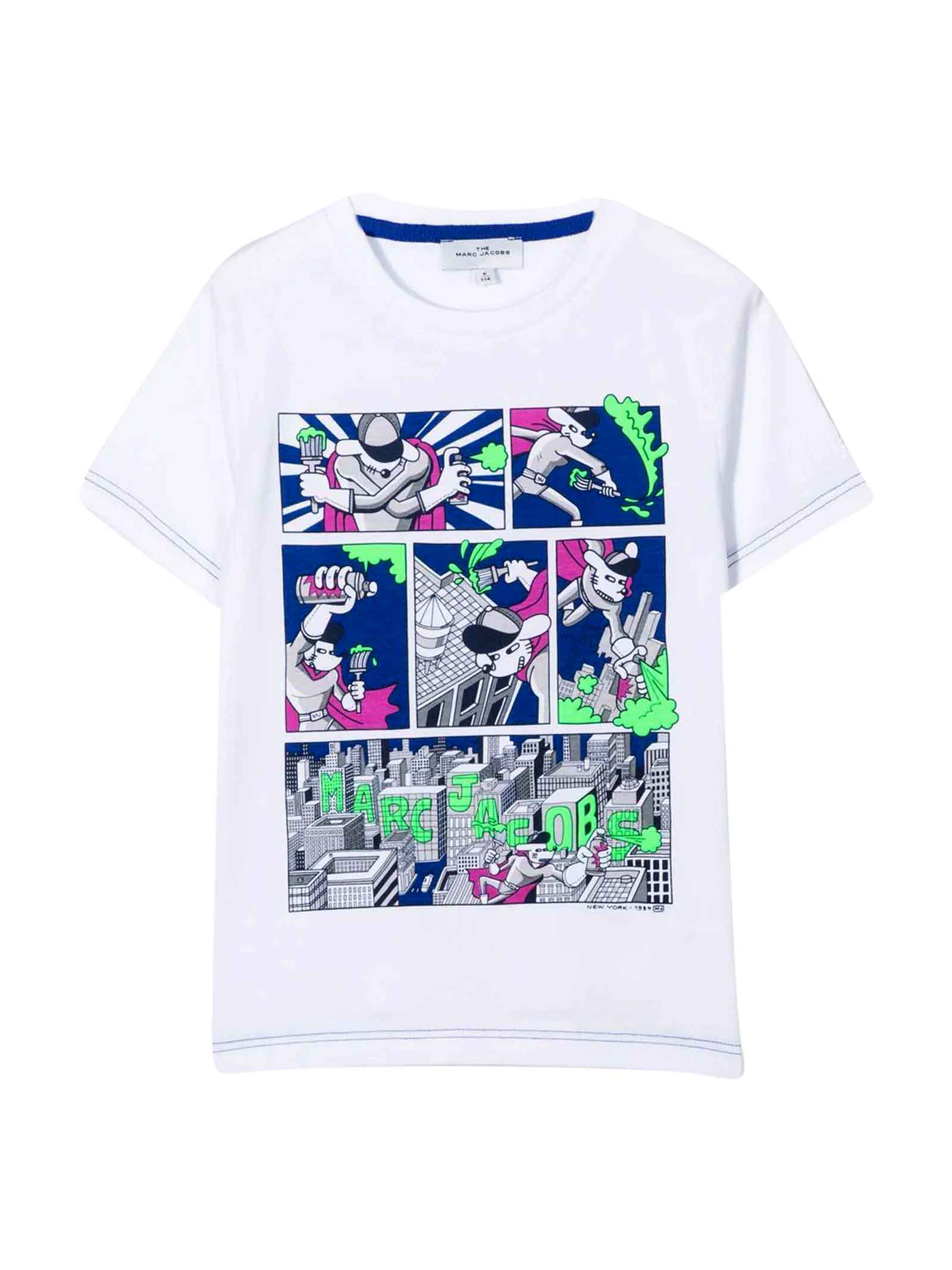 LITTLE MARC JACOBS UNISEX T-SHIRT WITH GRAPHIC PRINT THE MARC JACOBS KIDS
