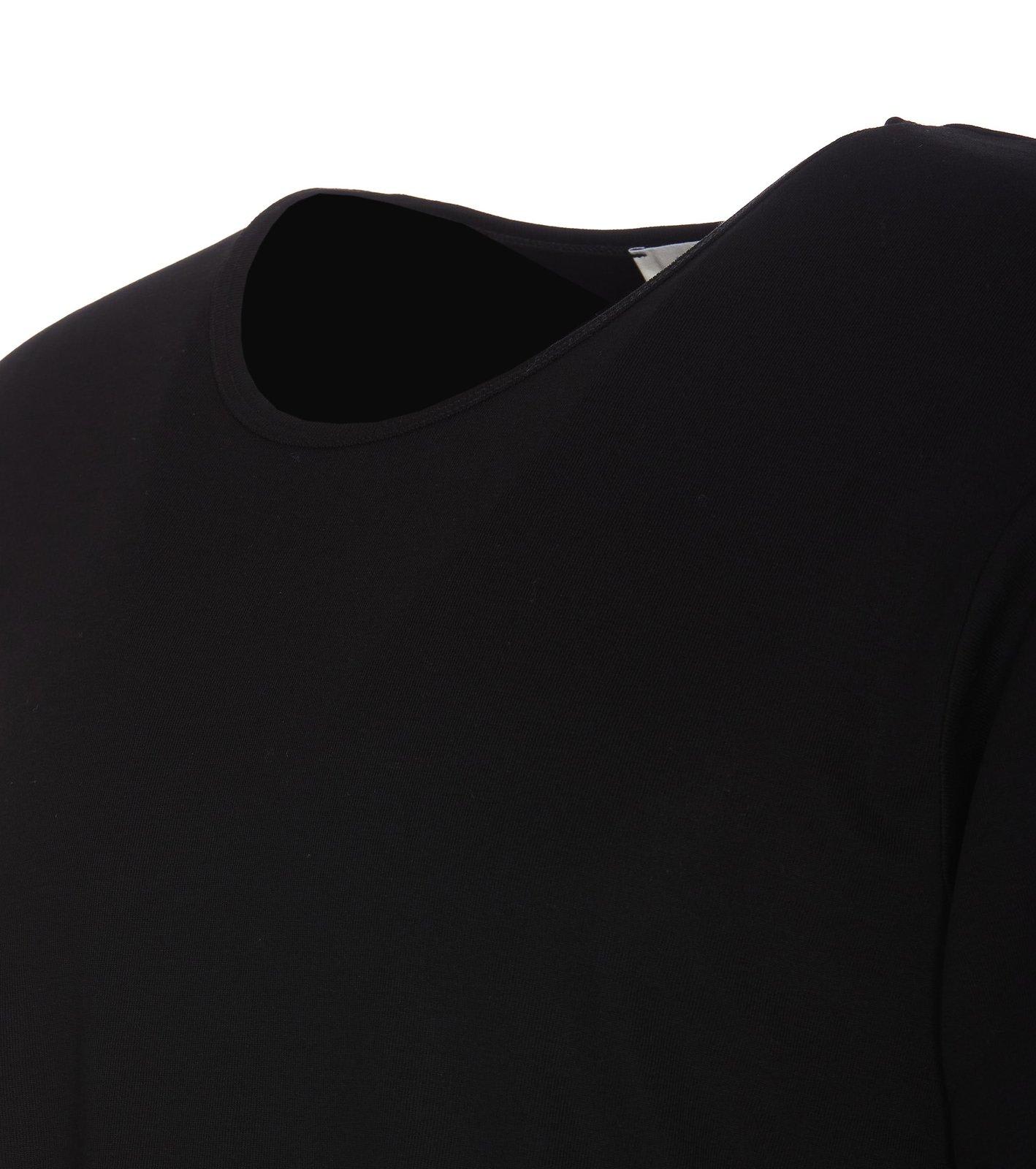 Shop Lemaire Relaxed Fit Crewneck T-shirt In Nero