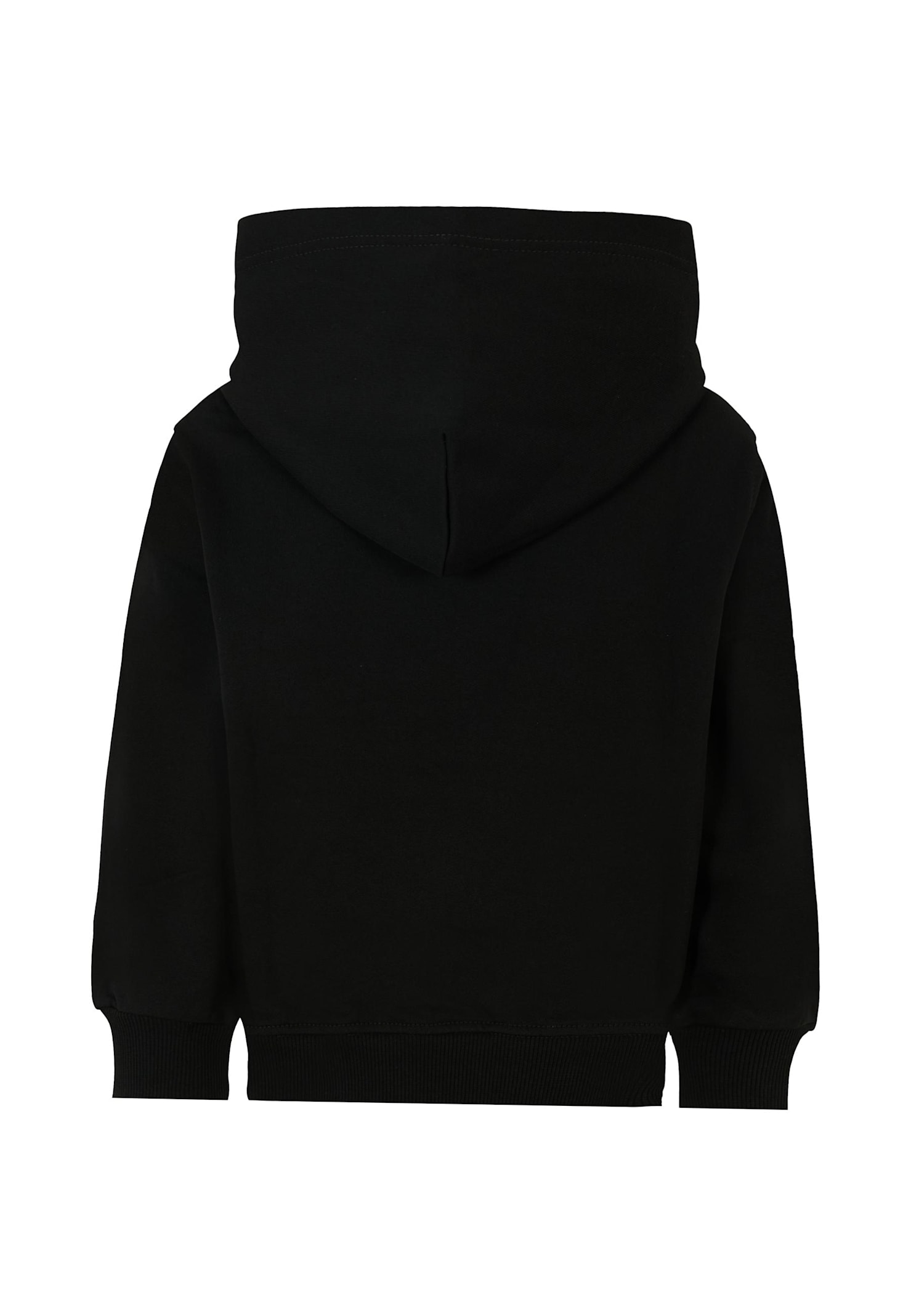 Diesel Felpa Con Cappuccio E Logo Degradé In Black