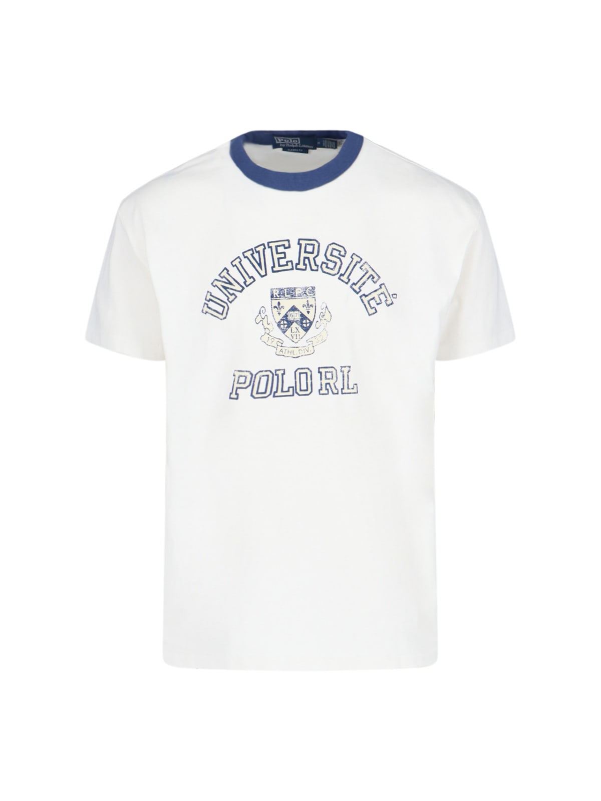 Shop Polo Ralph Lauren Université T-shirt In White