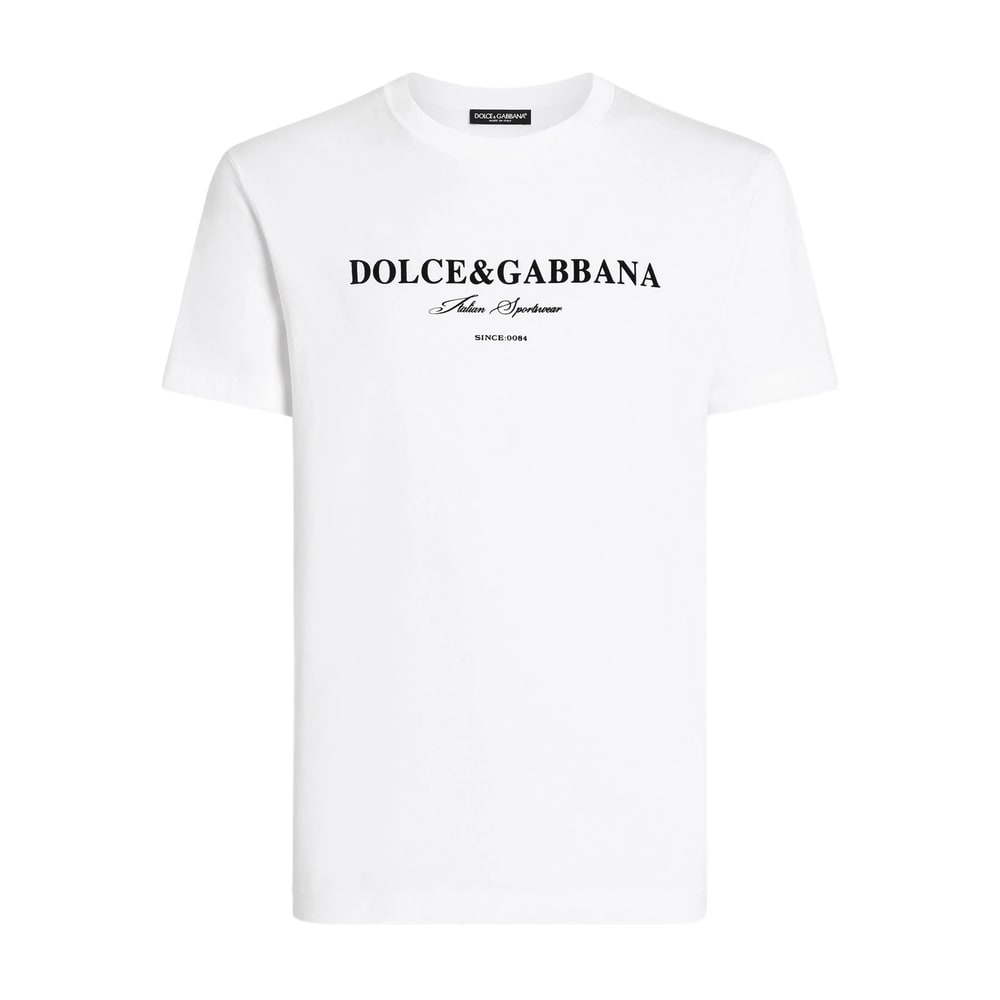 Dolce & Gabbana Cotton T-shirt With Print In White