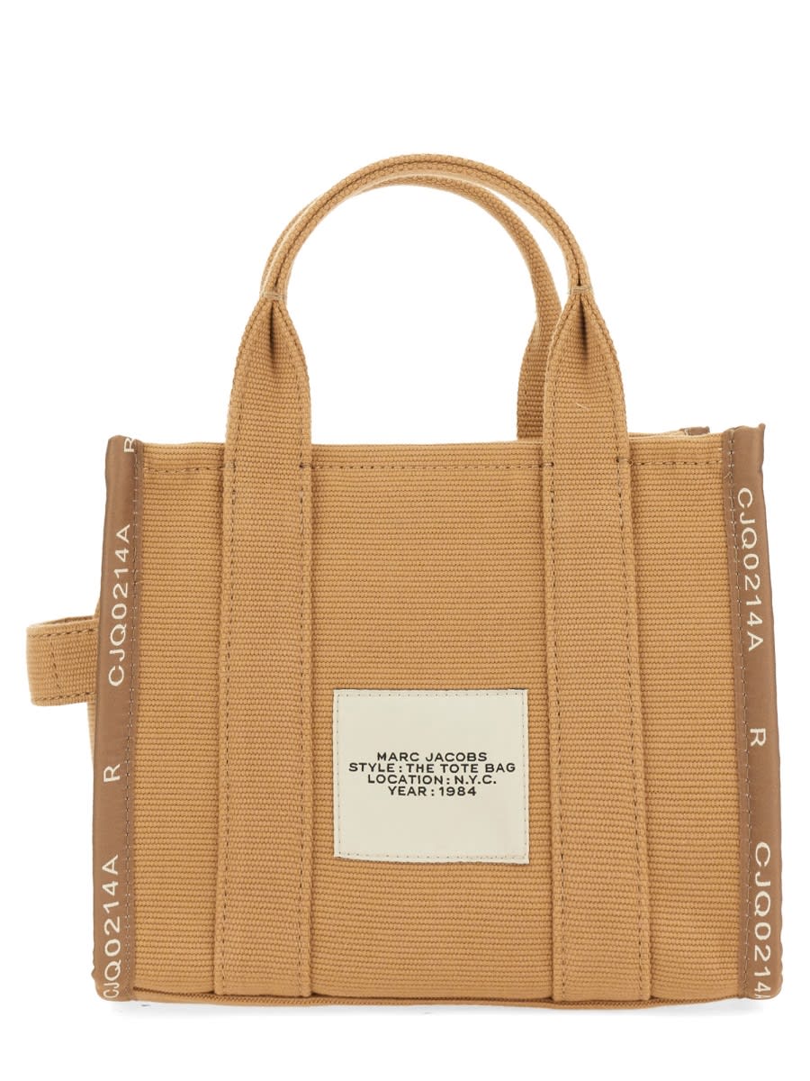 Shop Marc Jacobs The Tote Small Bag In Beige