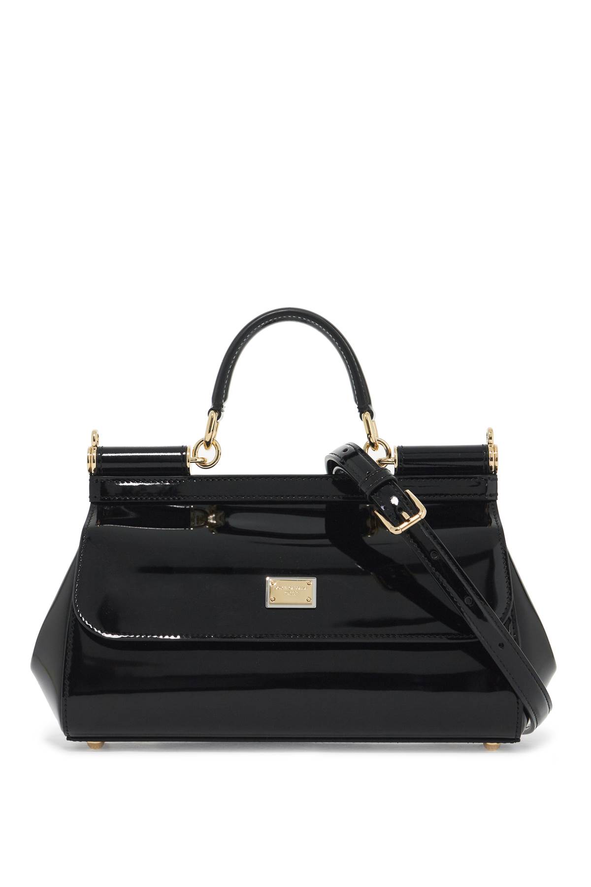 Shop Dolce & Gabbana Extended Sicily Handbag With Elong In Nero (black)