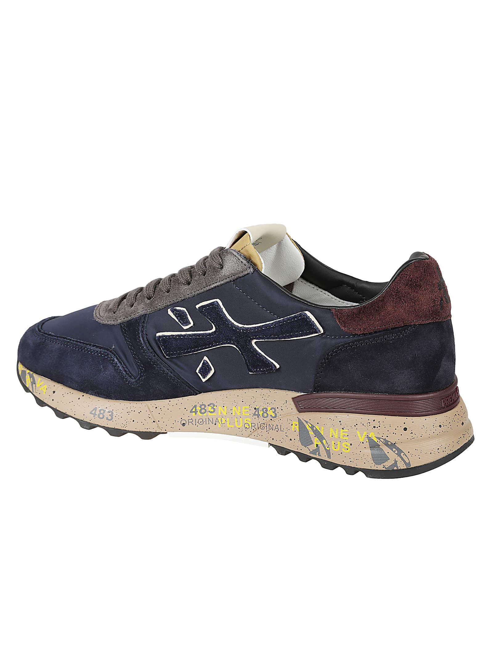 Shop Premiata Mick Sneakers In Blu Scuro