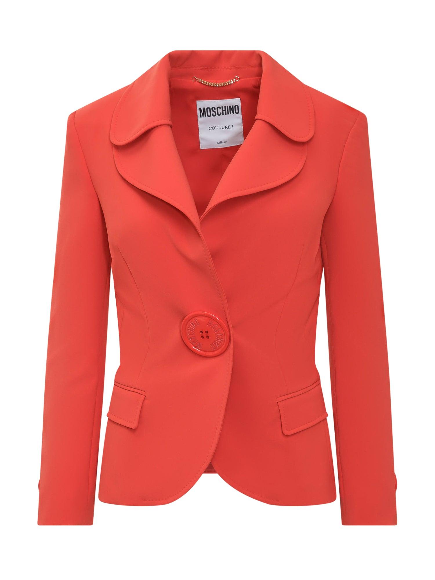 Buttoned Long-sleeved Blazer Moschino