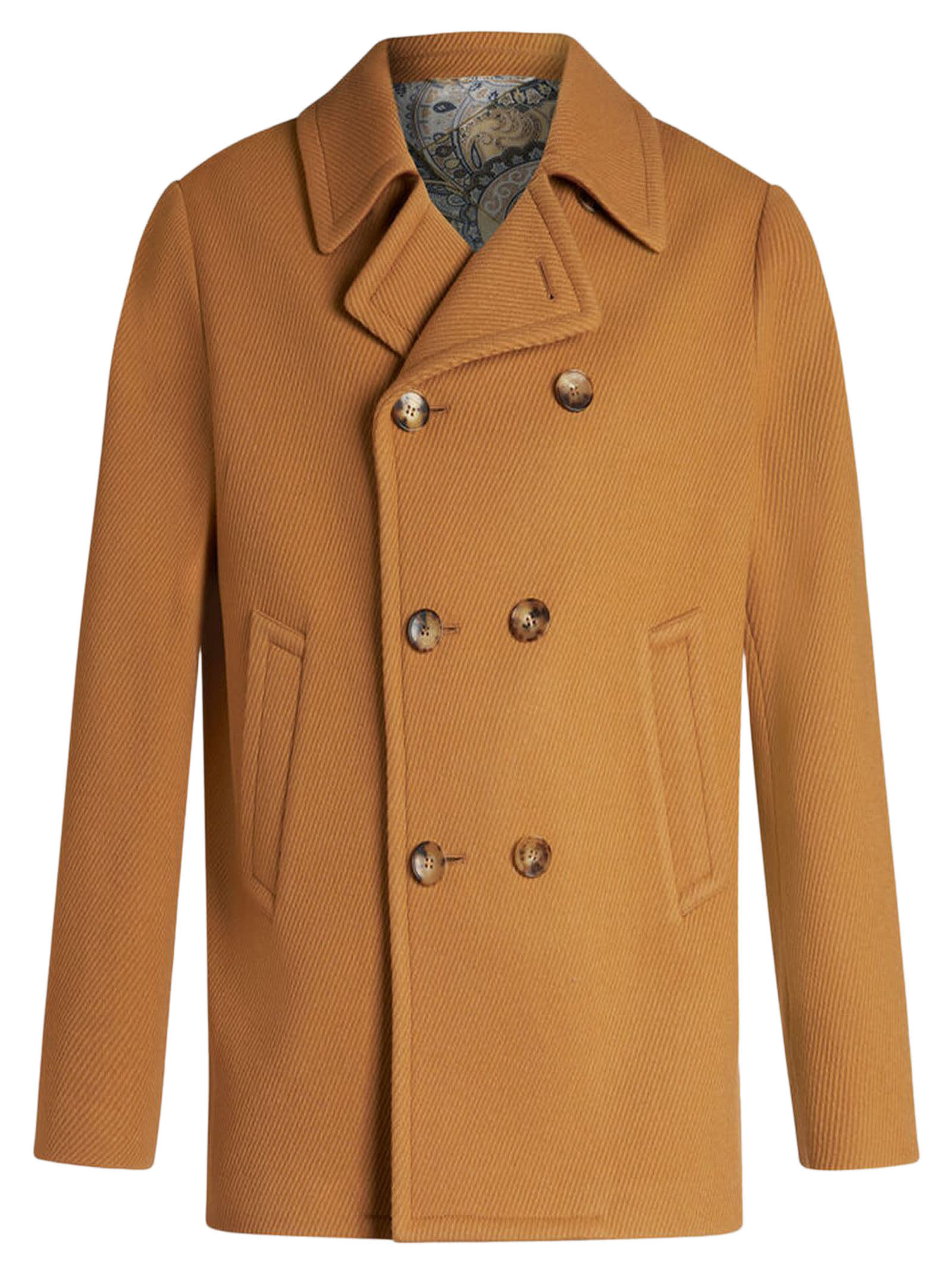 Shop Etro Coats Camel