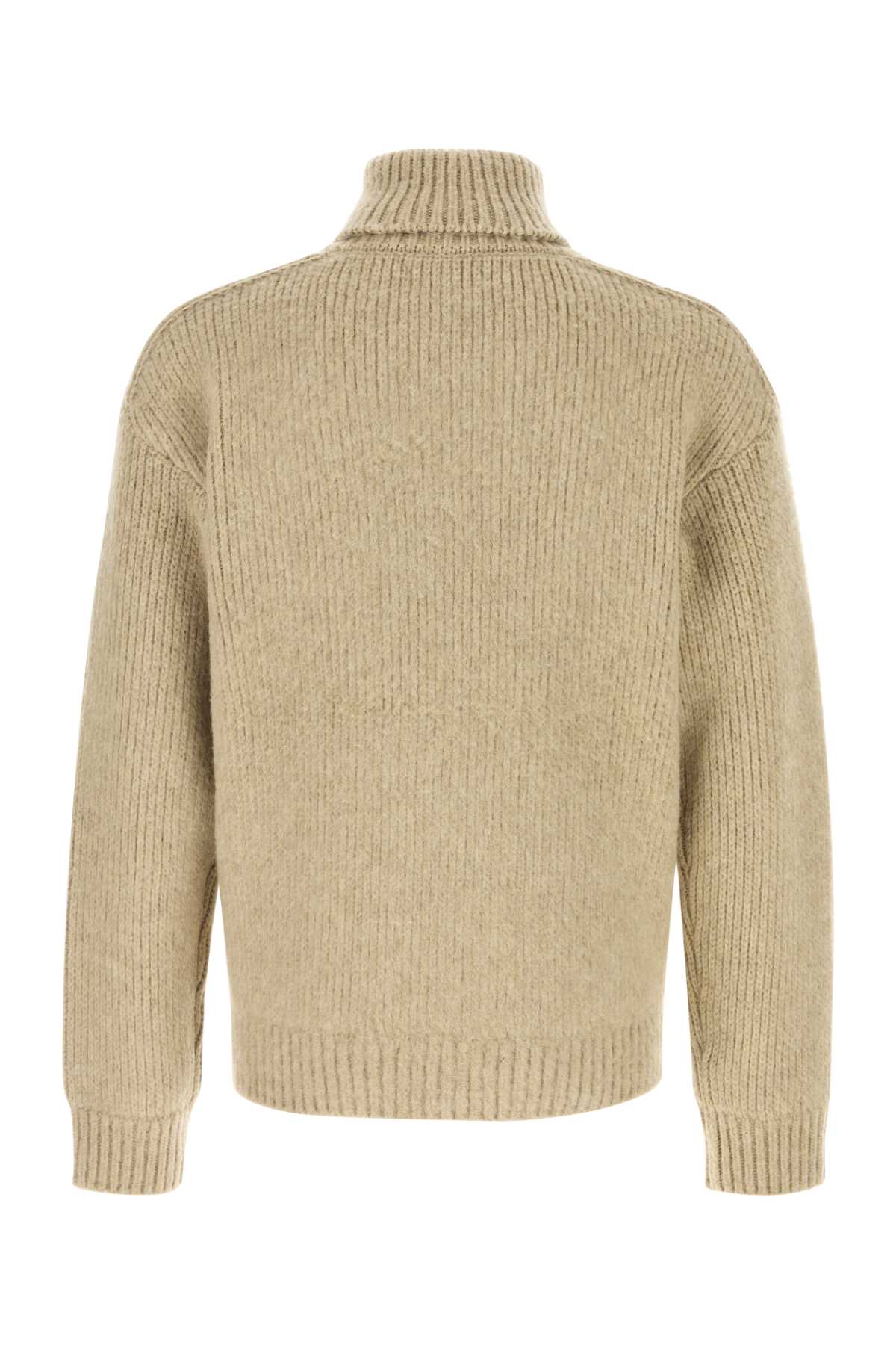 Shop Burberry Beige Wool Blend Sweater In Linden