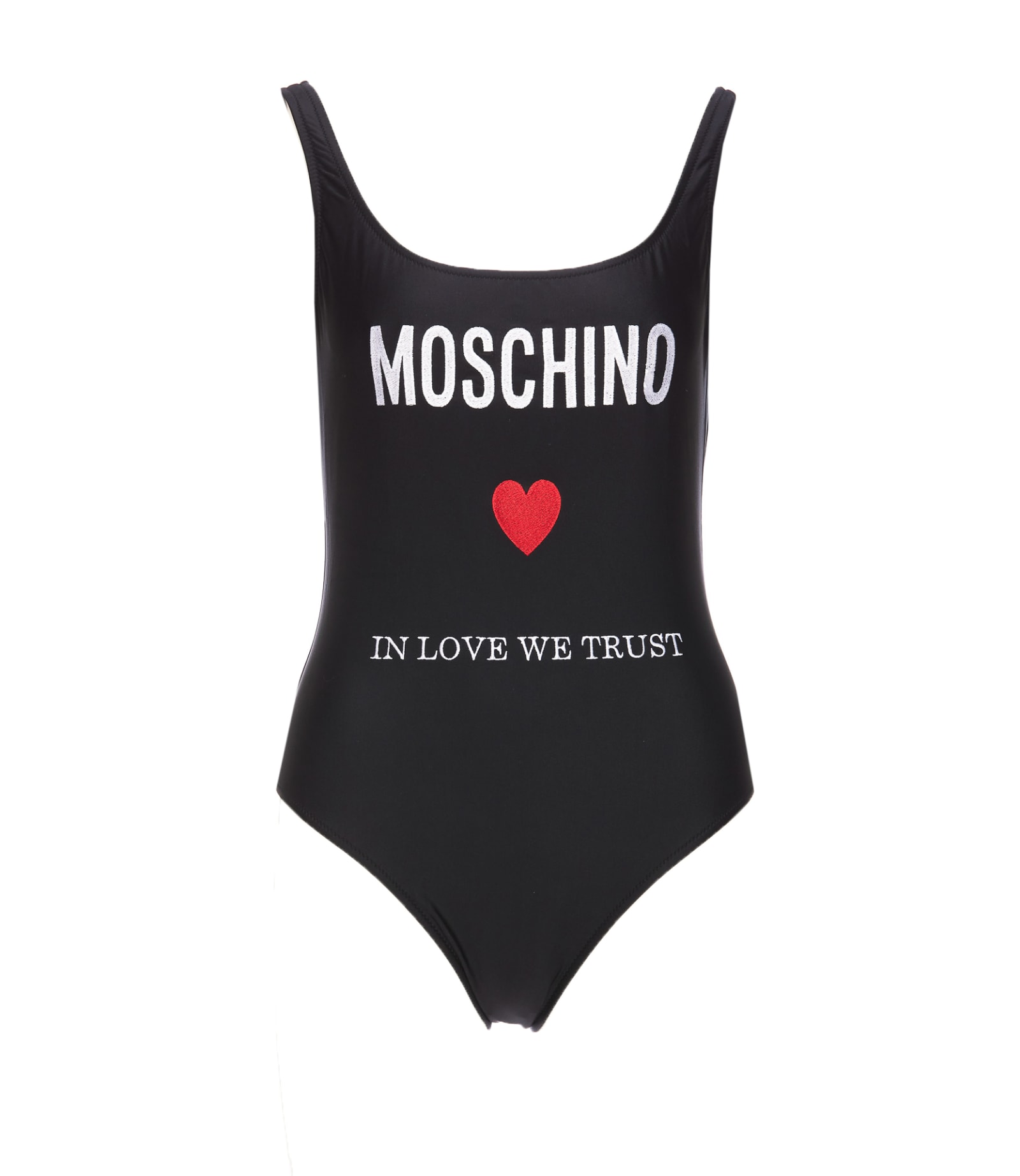 Moschino Logo Swimwear In Black