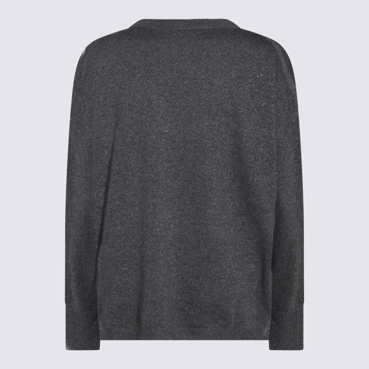 Shop Fabiana Filippi Dark Grey Wool Knitwear