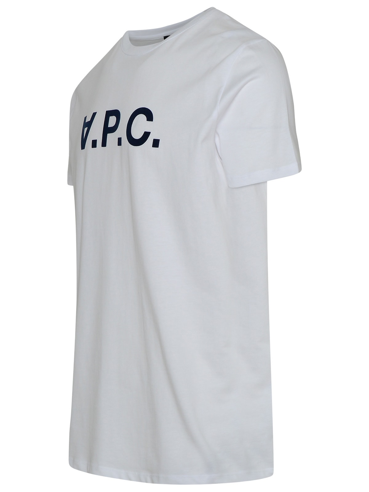 Shop Apc White Cotton Vpc Maxi Logo T-shirt