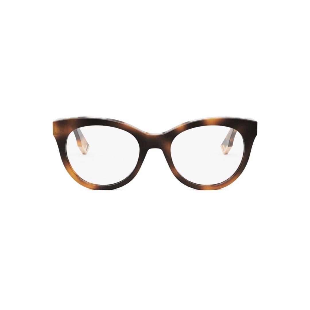 Fendi Cat-eye Frame Glasses In Brown