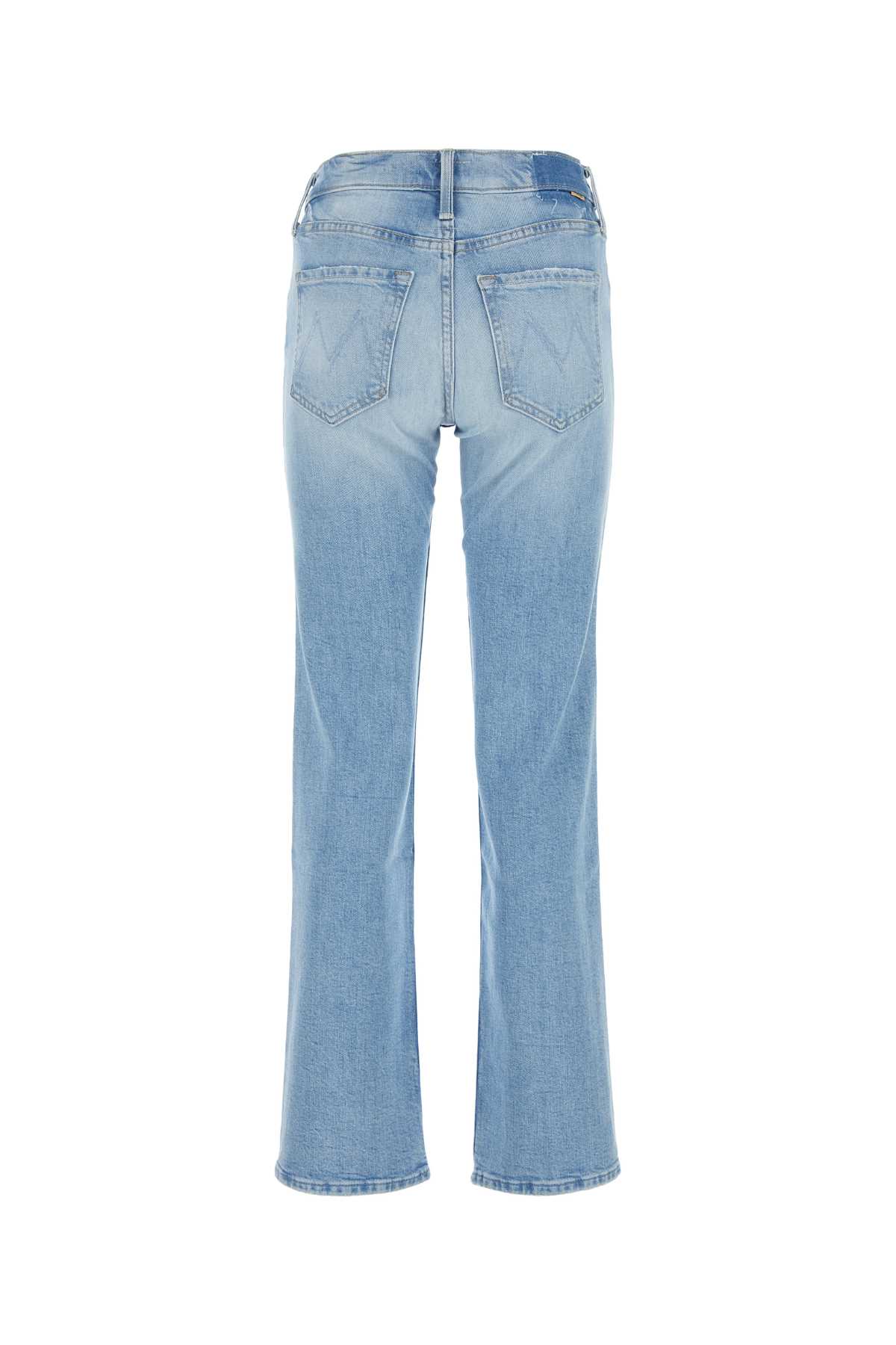 Mother Stretch Denim The Smarty Pants Jeans In Azzurro
