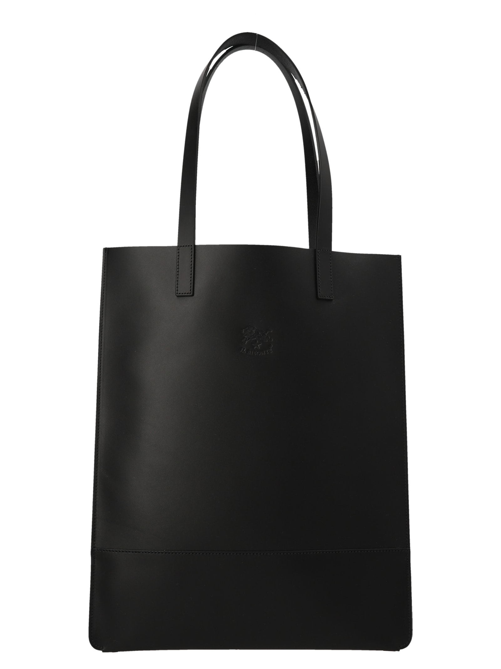 Il Bisonte Embossed Logo Shopping Bag