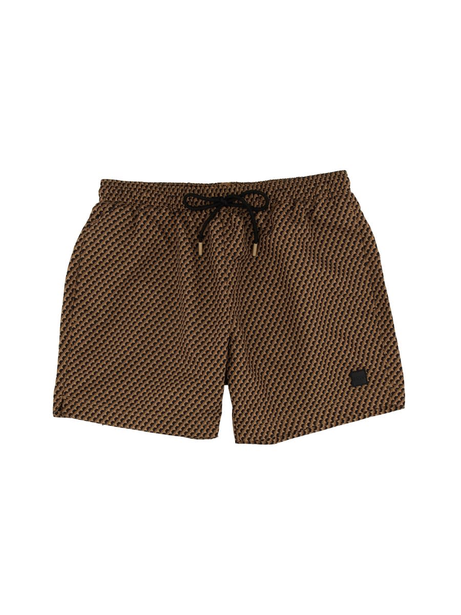 Beach Boxer Shorts With Season Motif