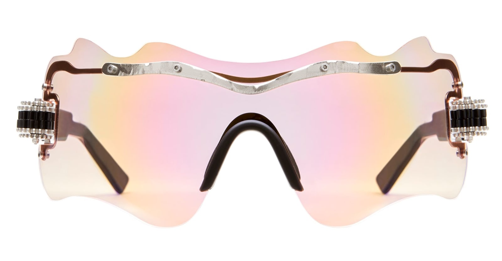 Shop Kuboraum Mask E16 - Silver Sunglasses