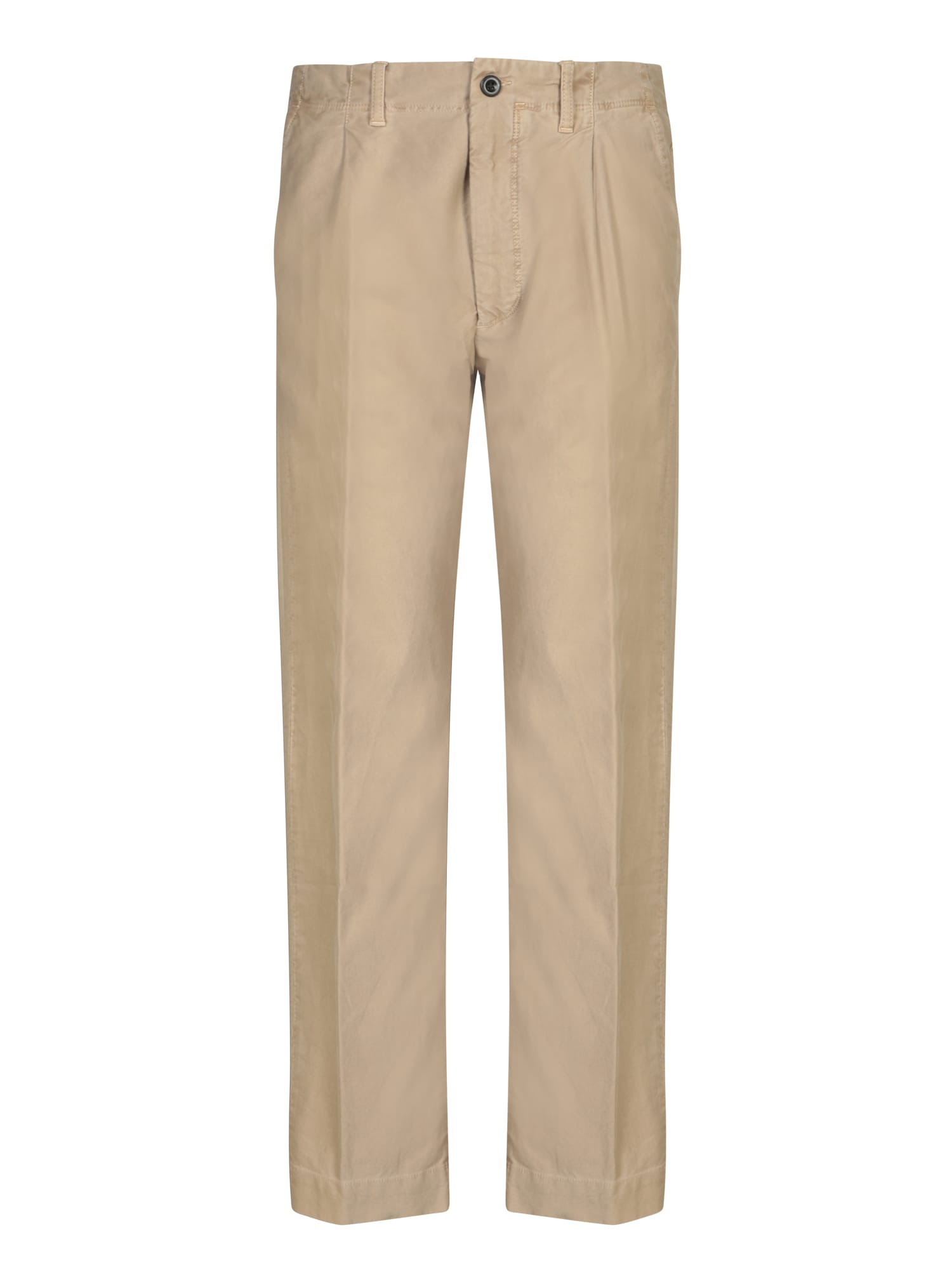 INCOTEX LIGHT GREY CHINO TROUSERS 